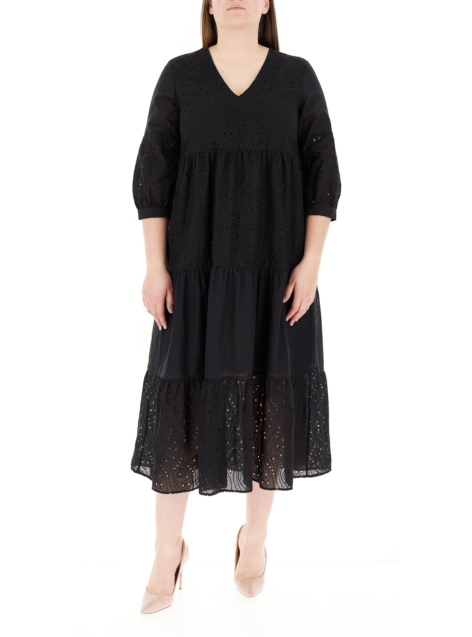 Abito in cotone NERO