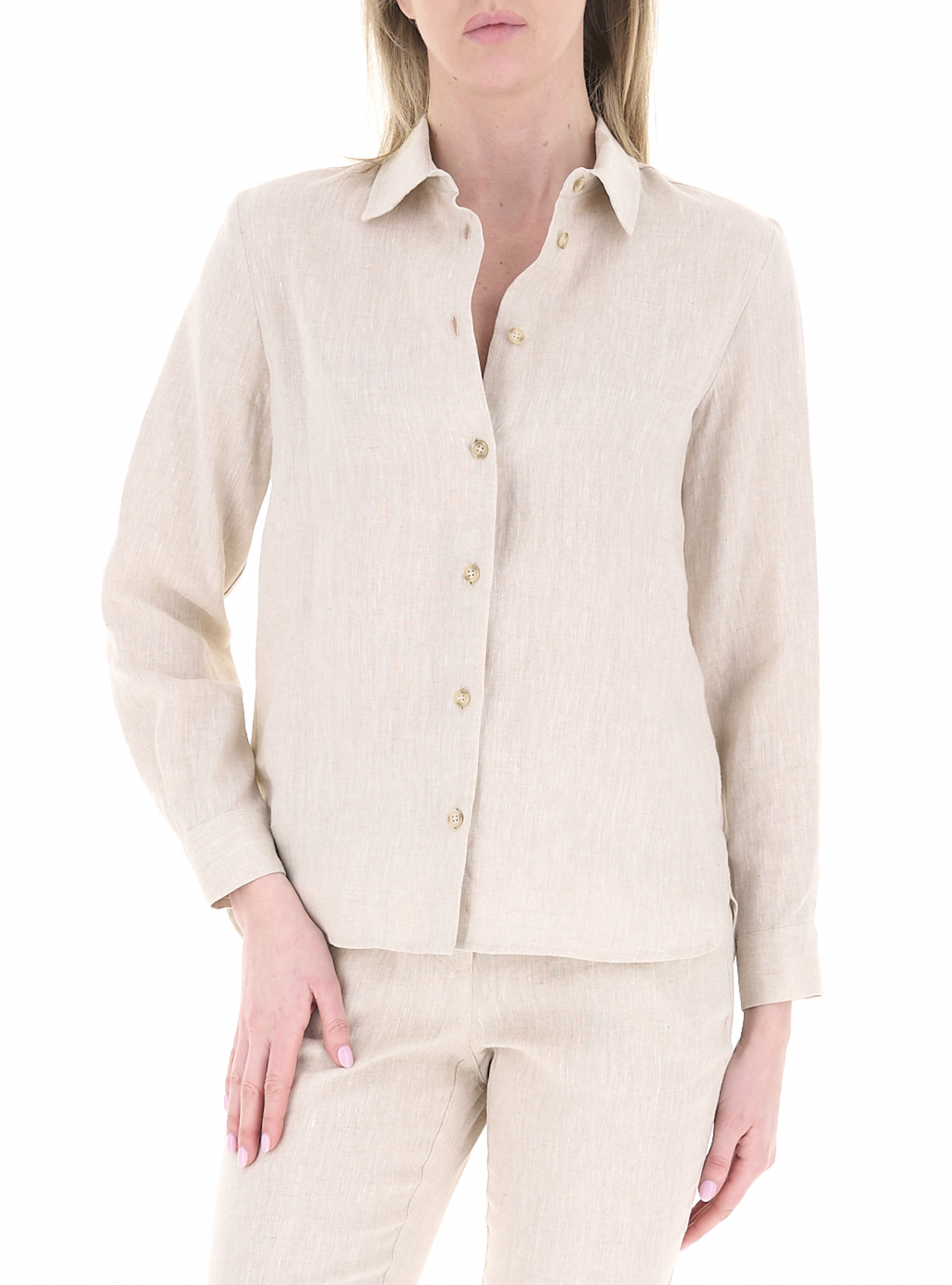 LINKS Camicia in lino BEIGE
