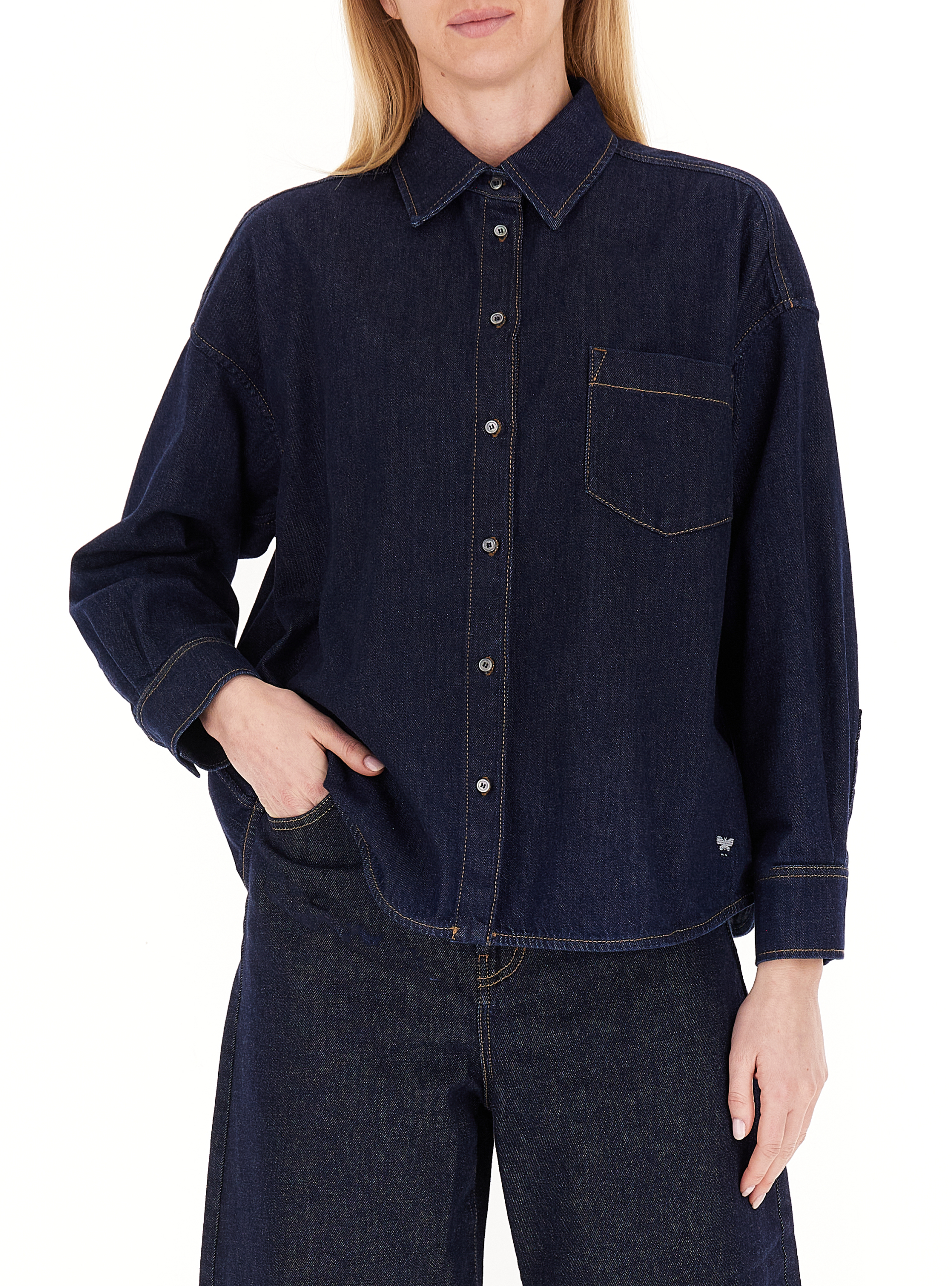 Camicia in jeans BLU SCURO 38