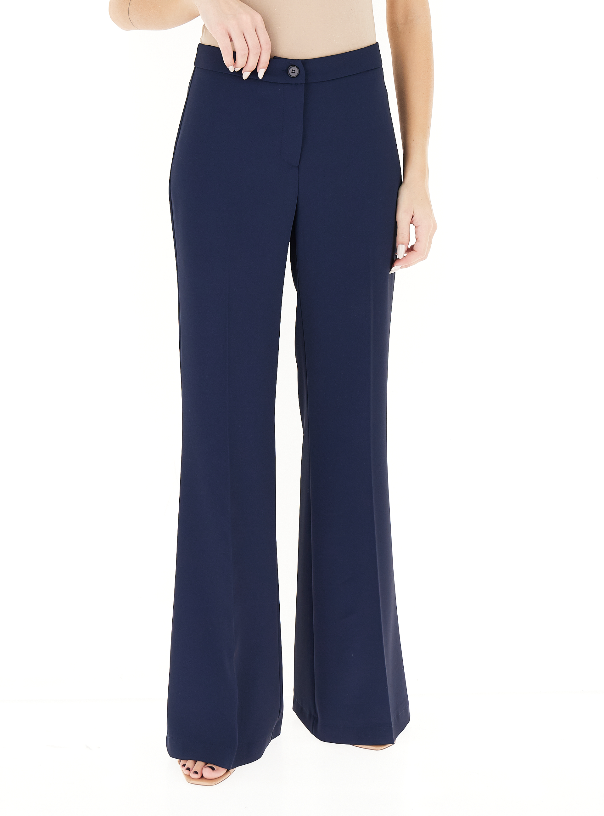VICOLO Pantalone flare BLU NAVY