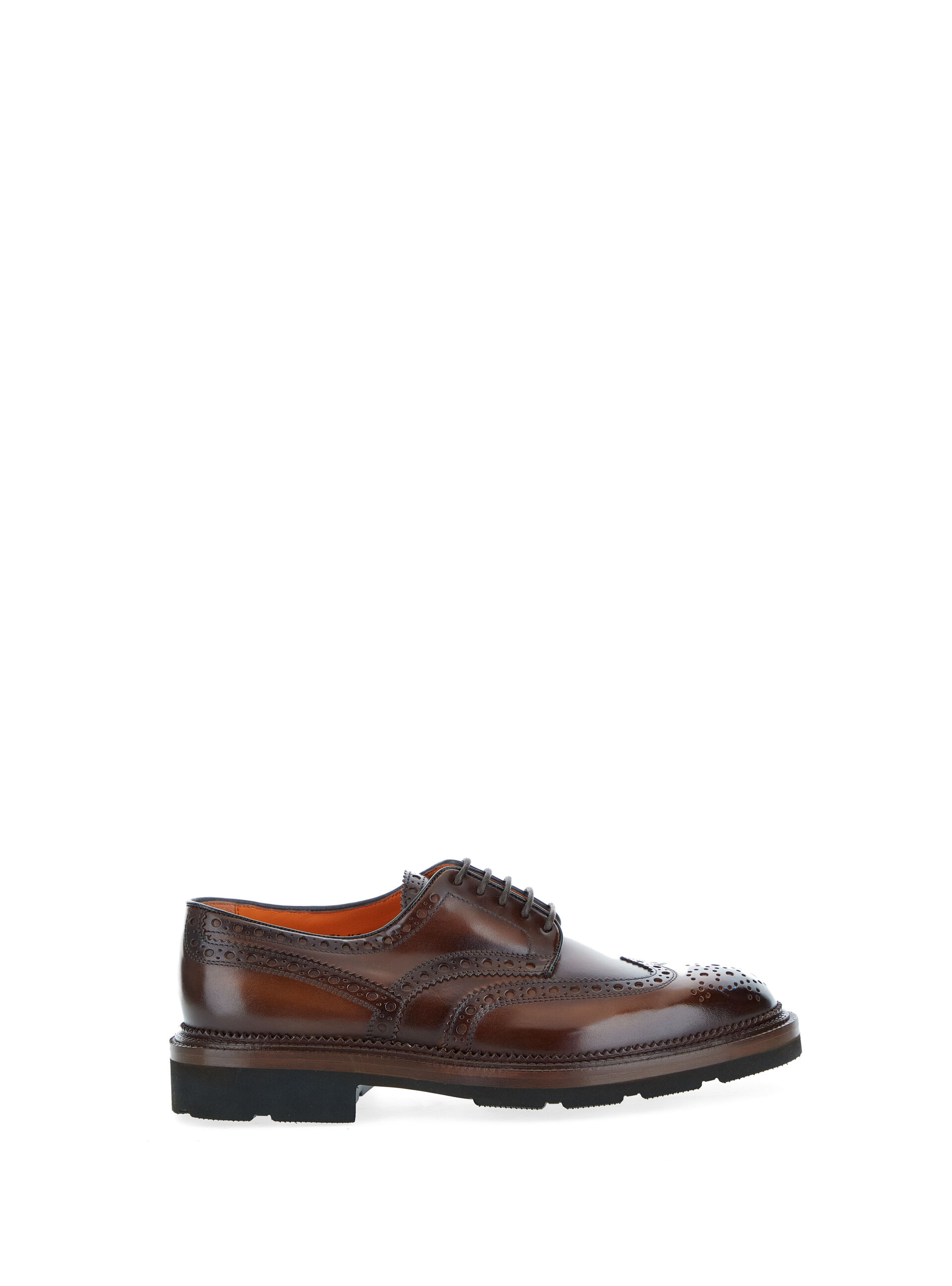 SANTONI Scarpe Derby MARRONE
