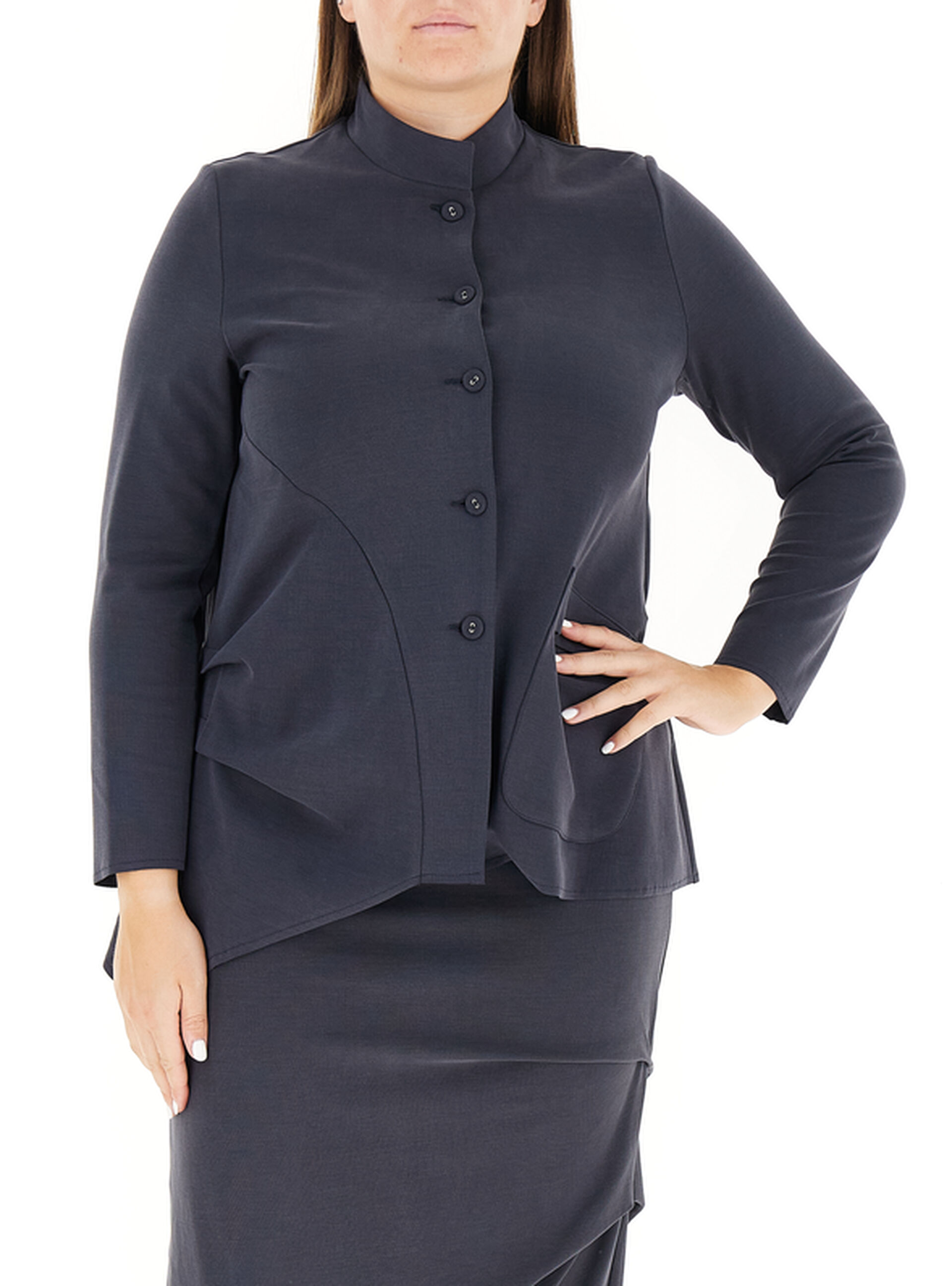 JURERE Blazer monopetto BLU AVIO