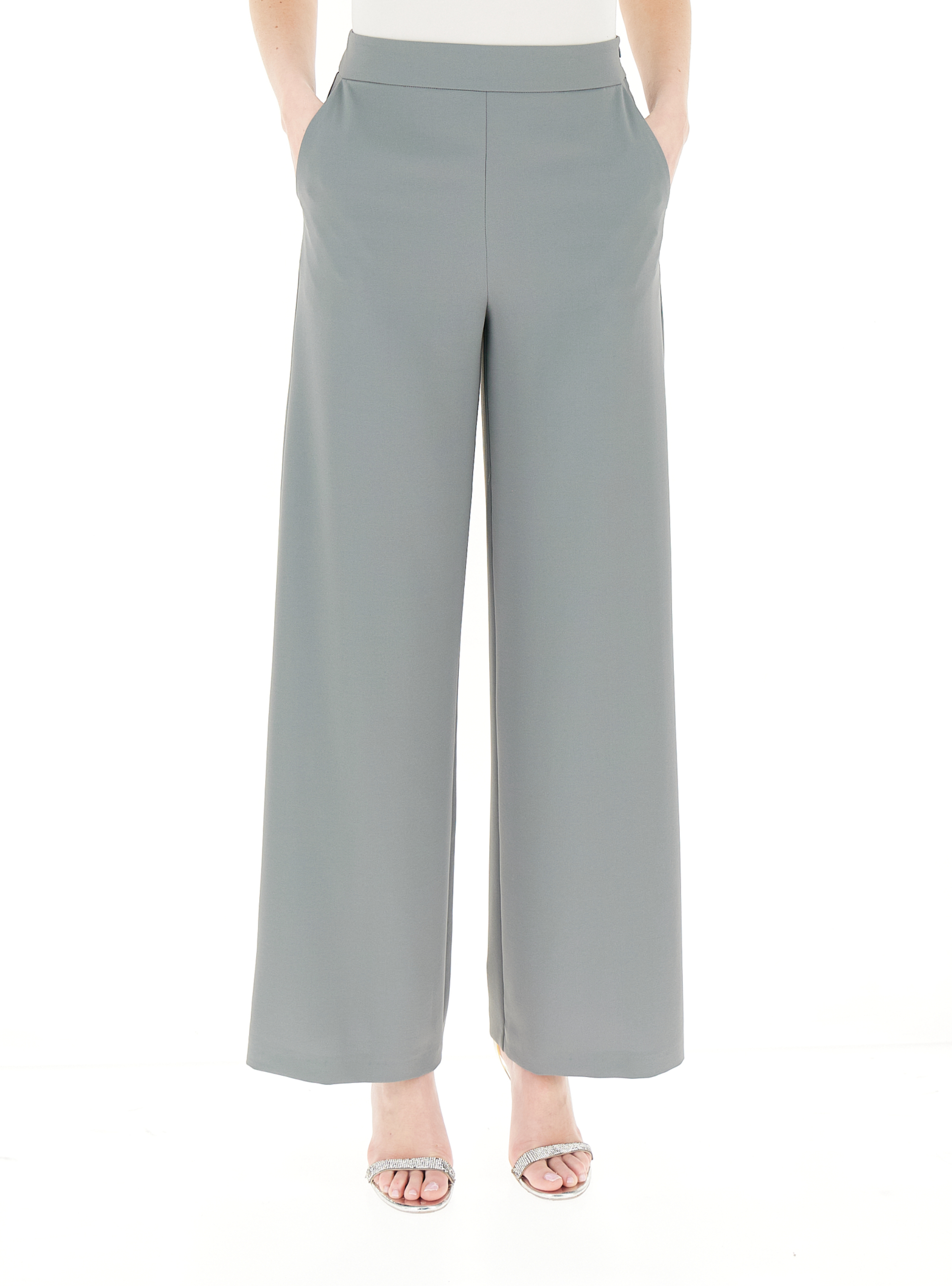 Pantalone a palazzo GRIGIO CHIARO