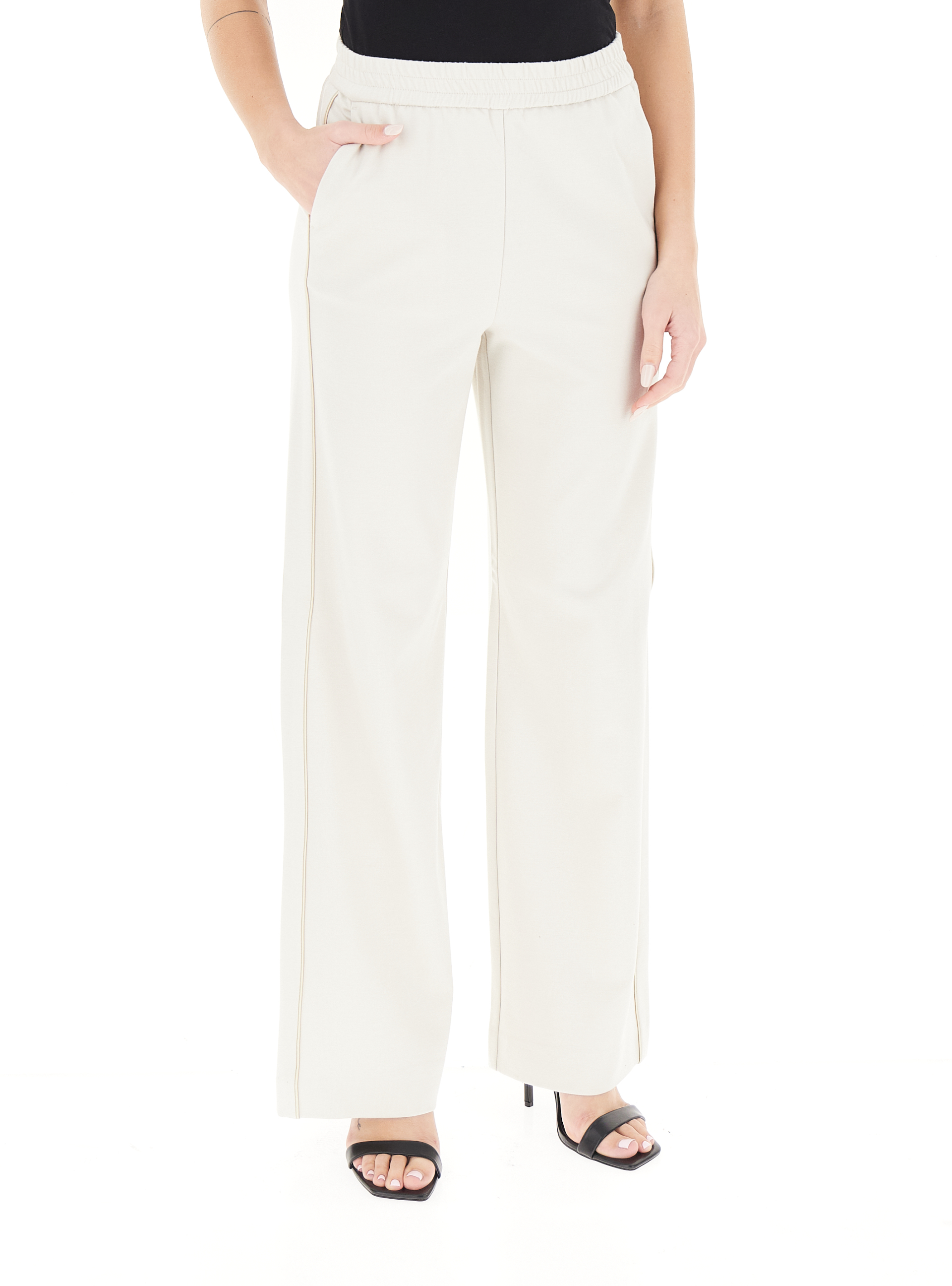 I BLUES Pantalone wide leg AVORIO