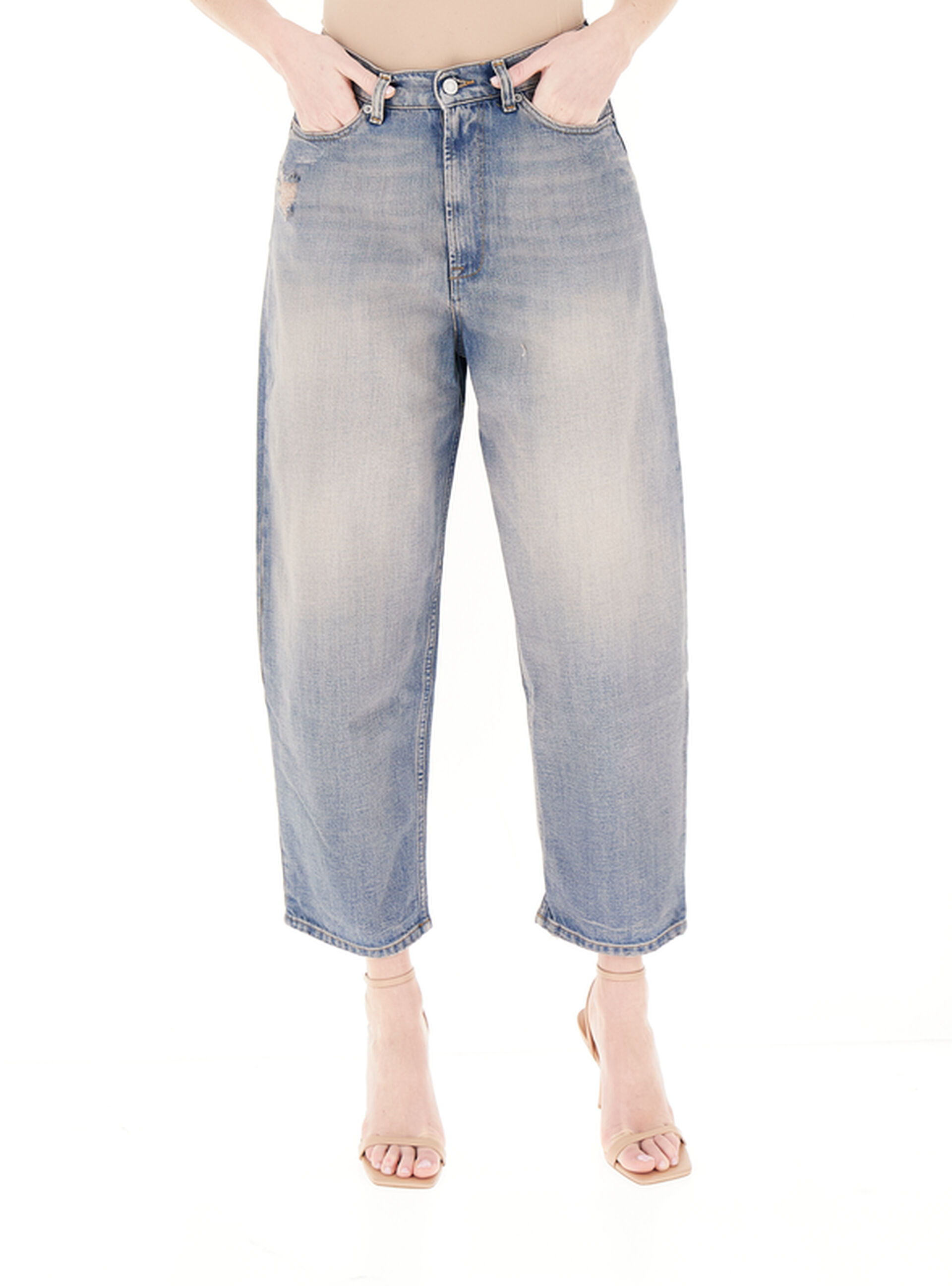 Jeans boyfriend BLU CHIARO M