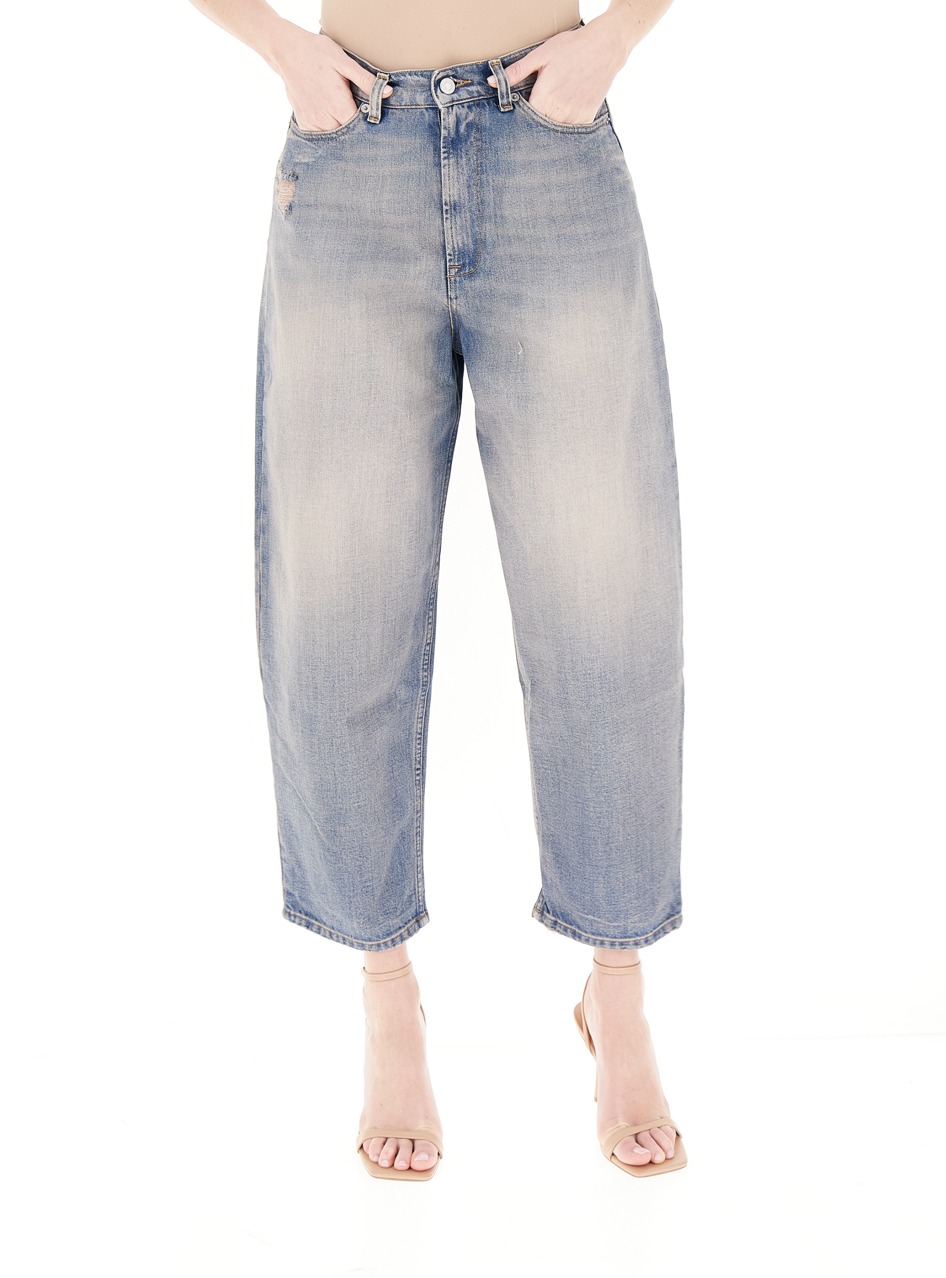 Jeans boyfriend BLU CHIARO M