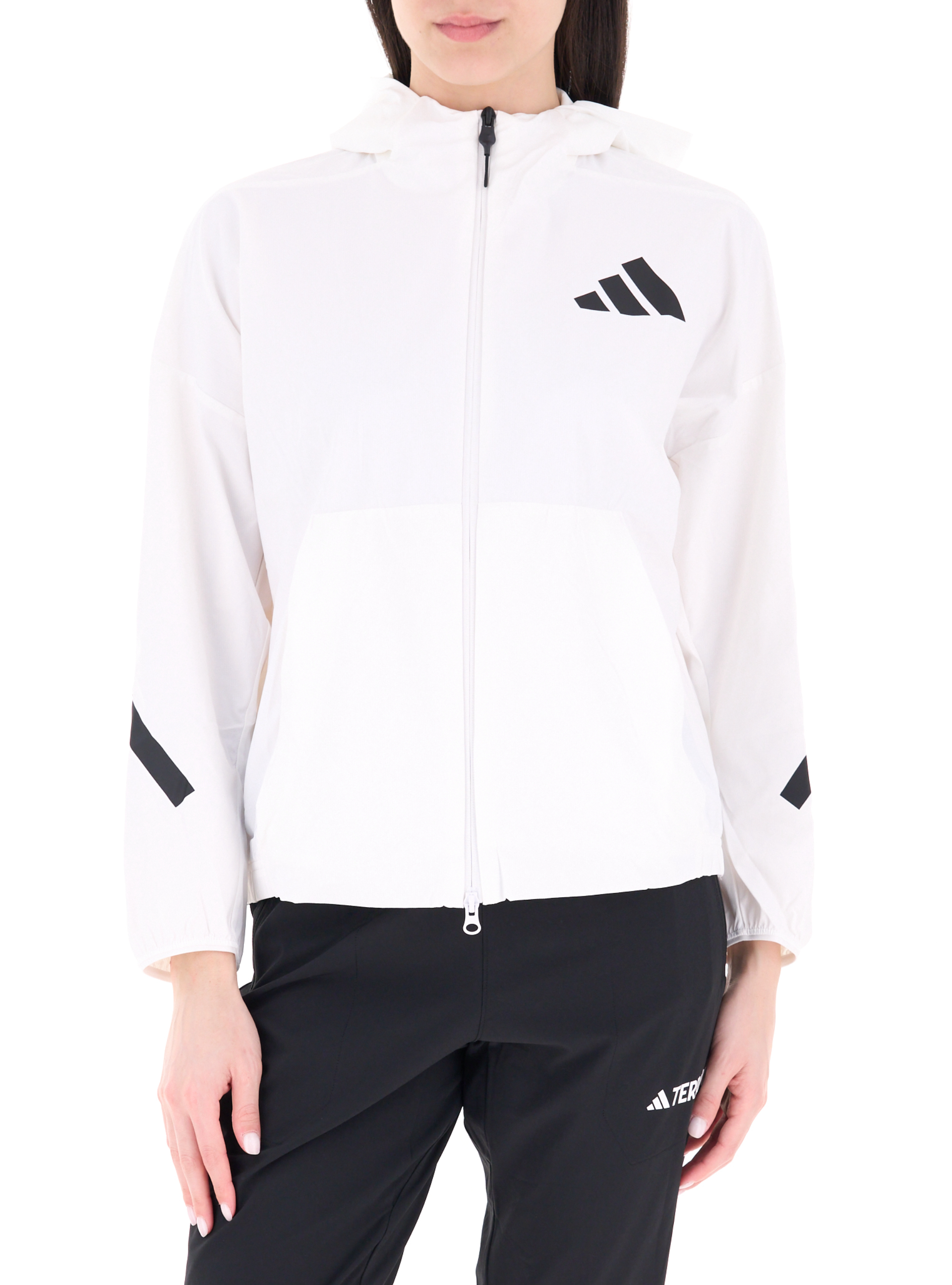 Adidas Giacca con cappuccio PANNA