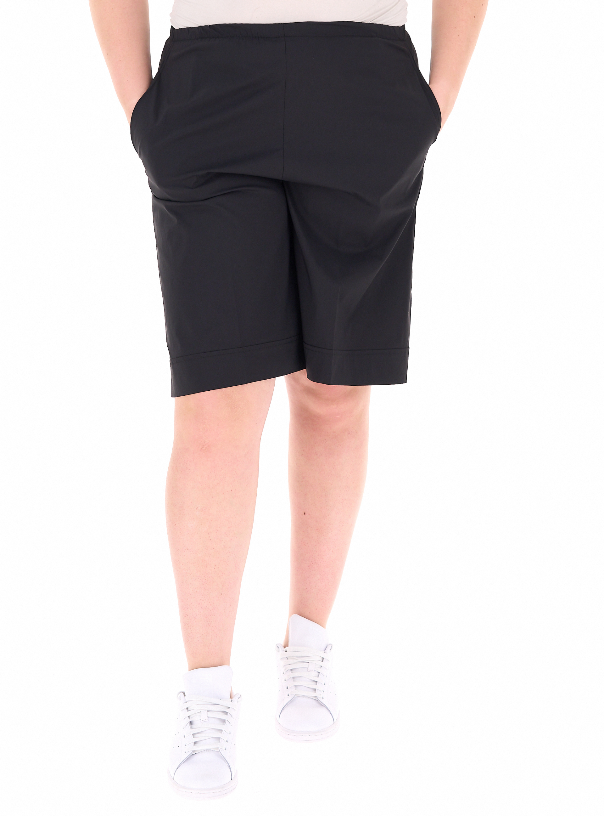 JURERE Bermuda in cotone NERO S