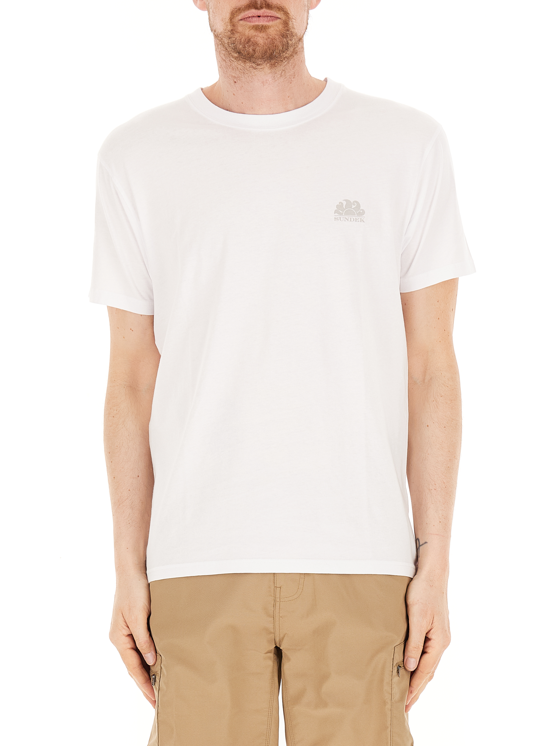 SUNDEK T-shirt girocollo PANNA