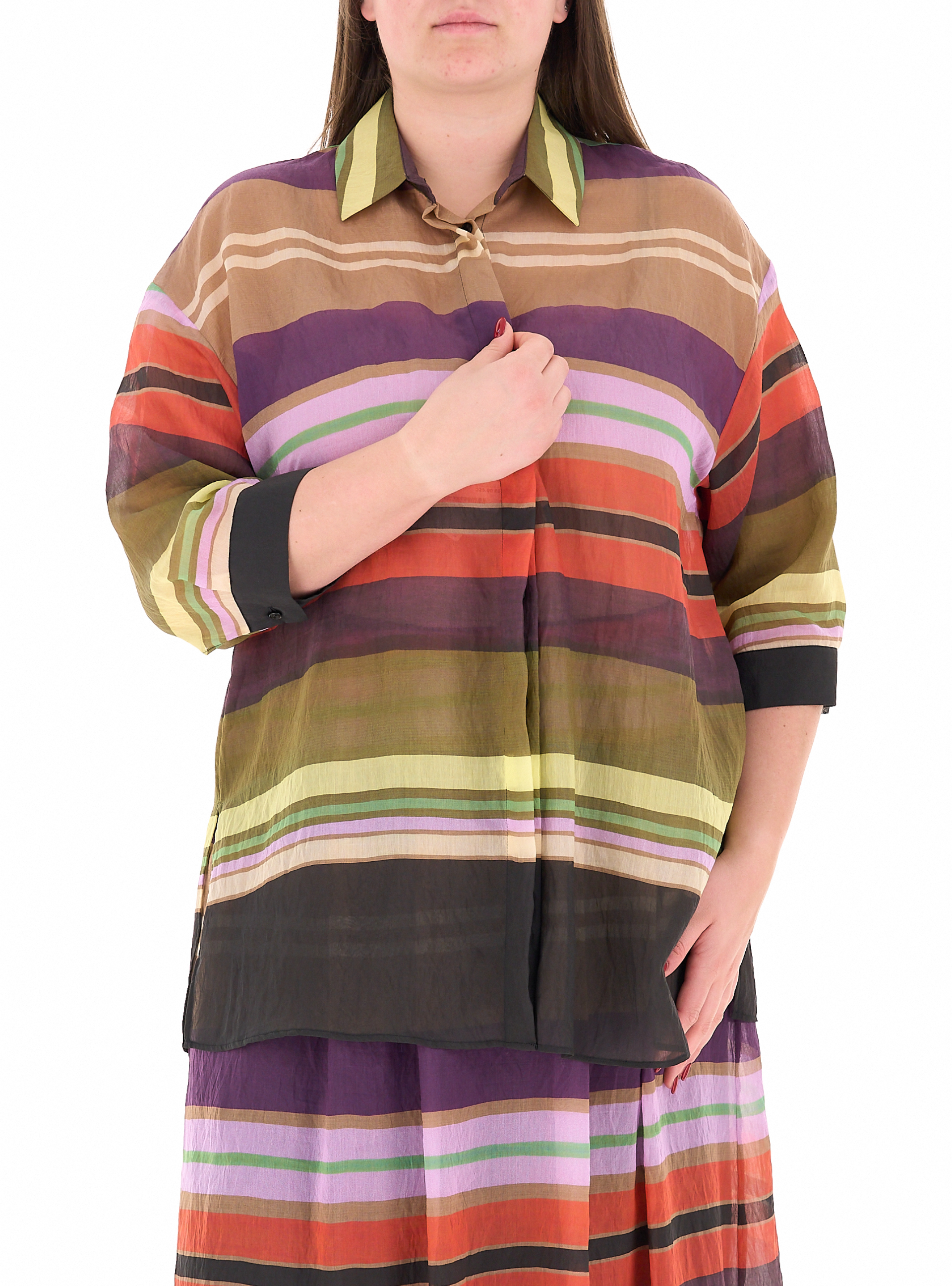 Camicia a righe MULTICOLOR