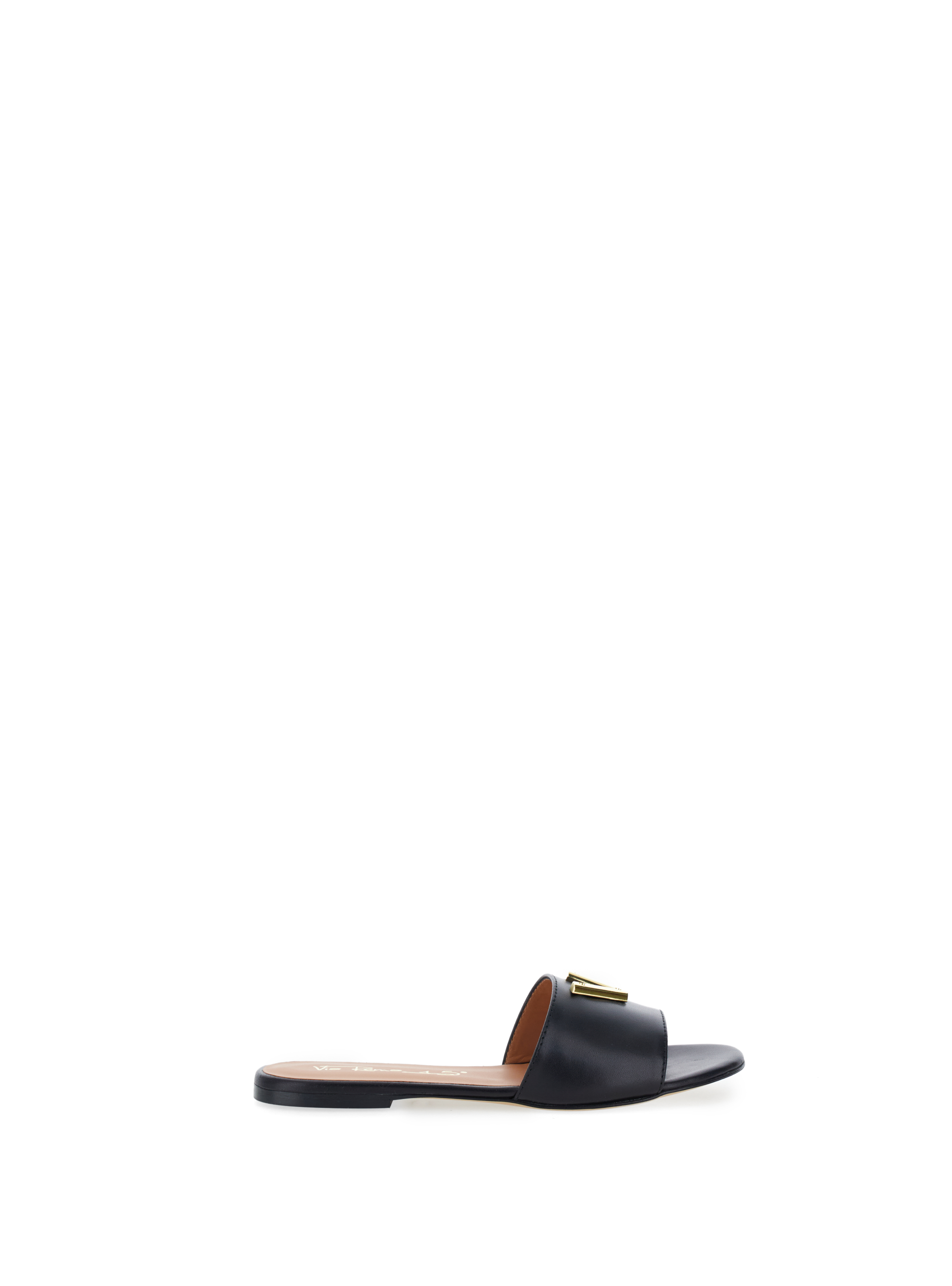 Ciabatte in pelle NERO 38