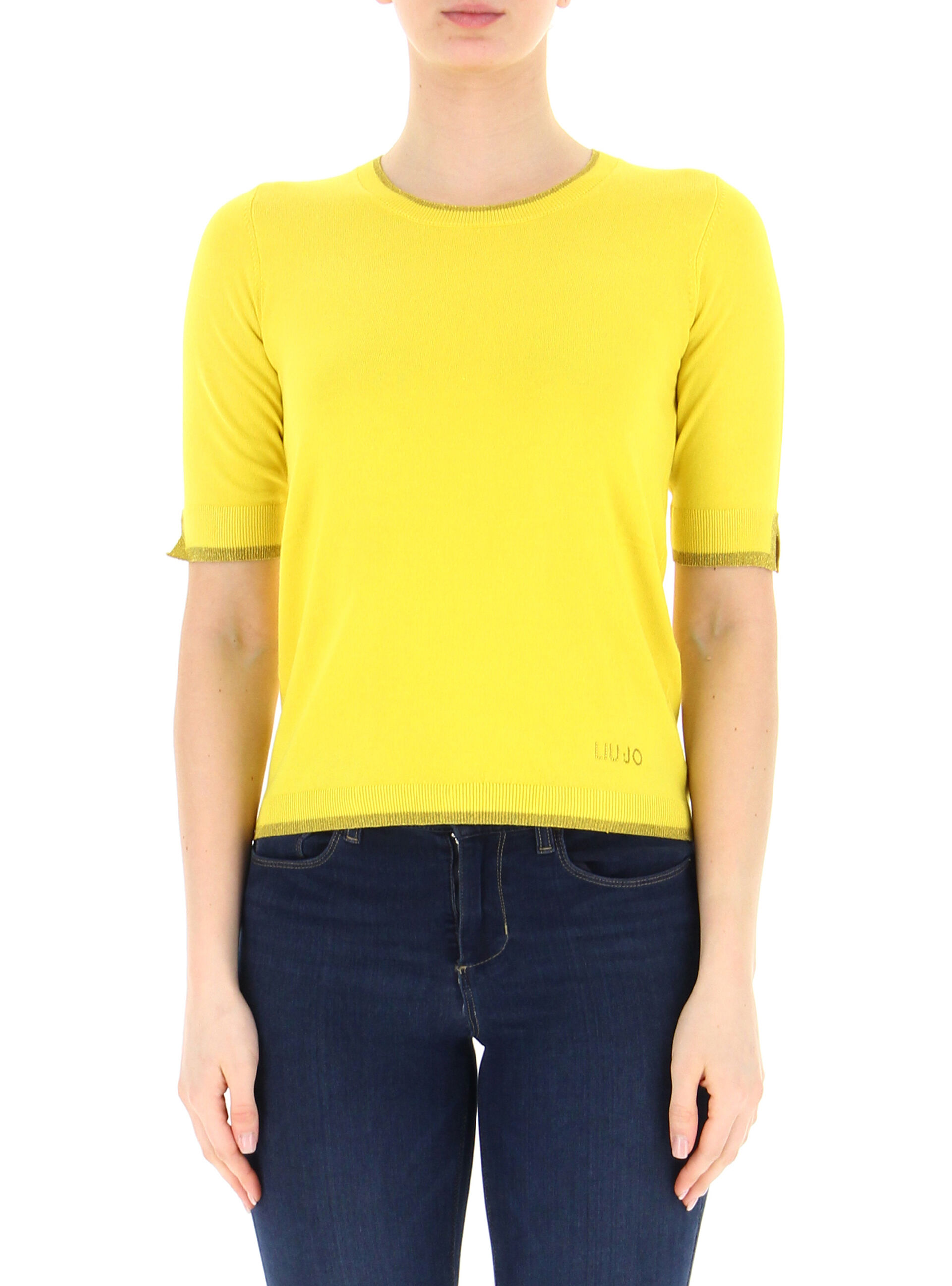 Maglia maniche corte LIU JEANS GIALLO