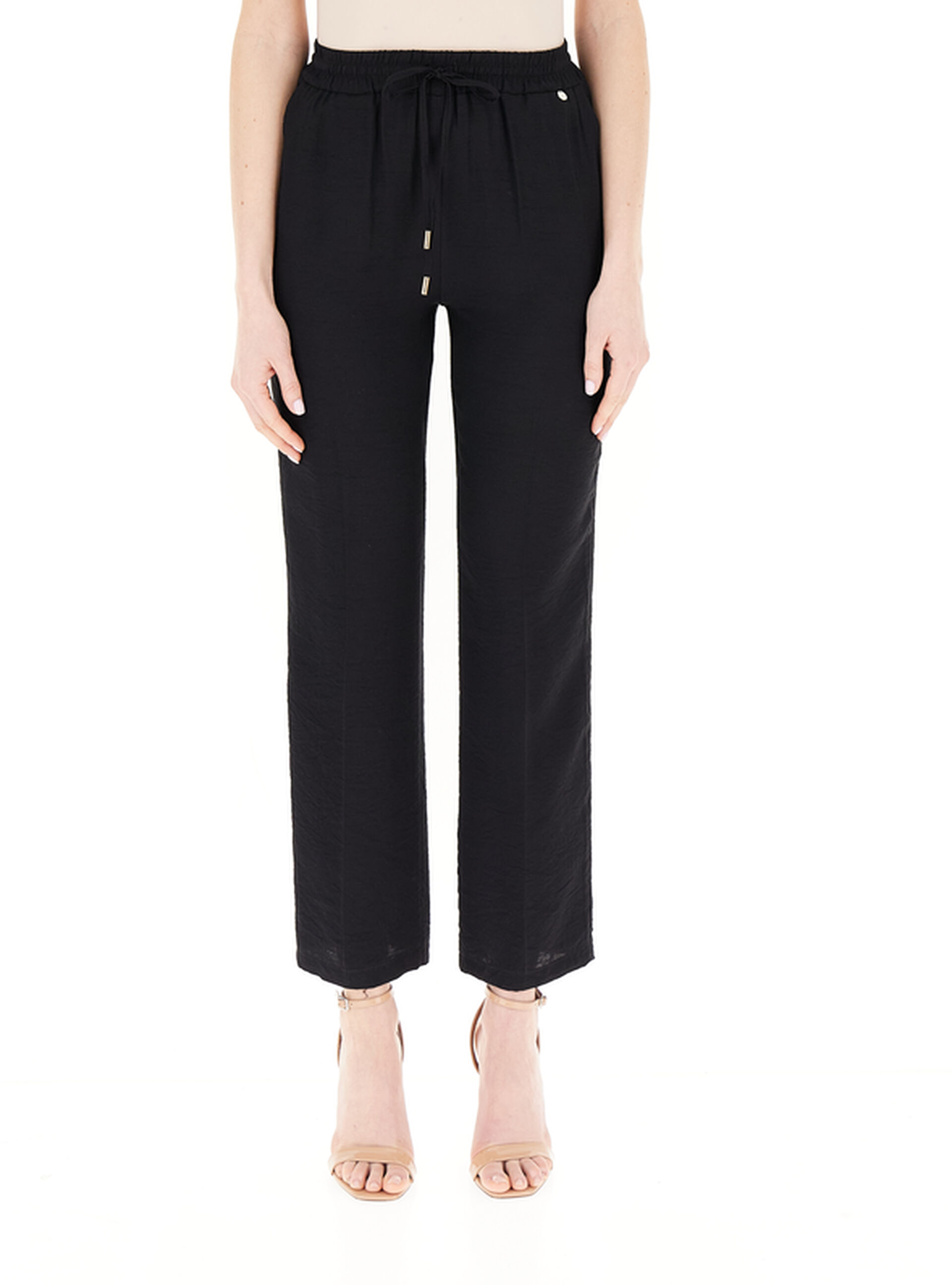 Pantalone misto viscosa NERO XL