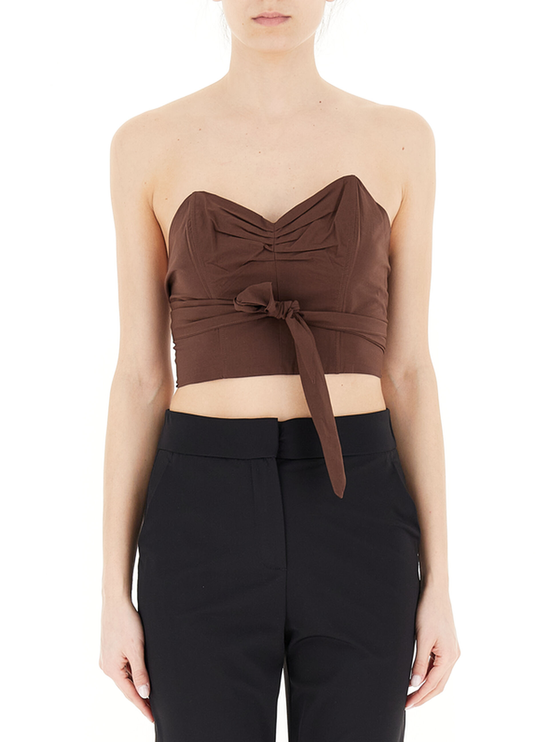 OTTOD'AME Top a fascia MARRONE 44
