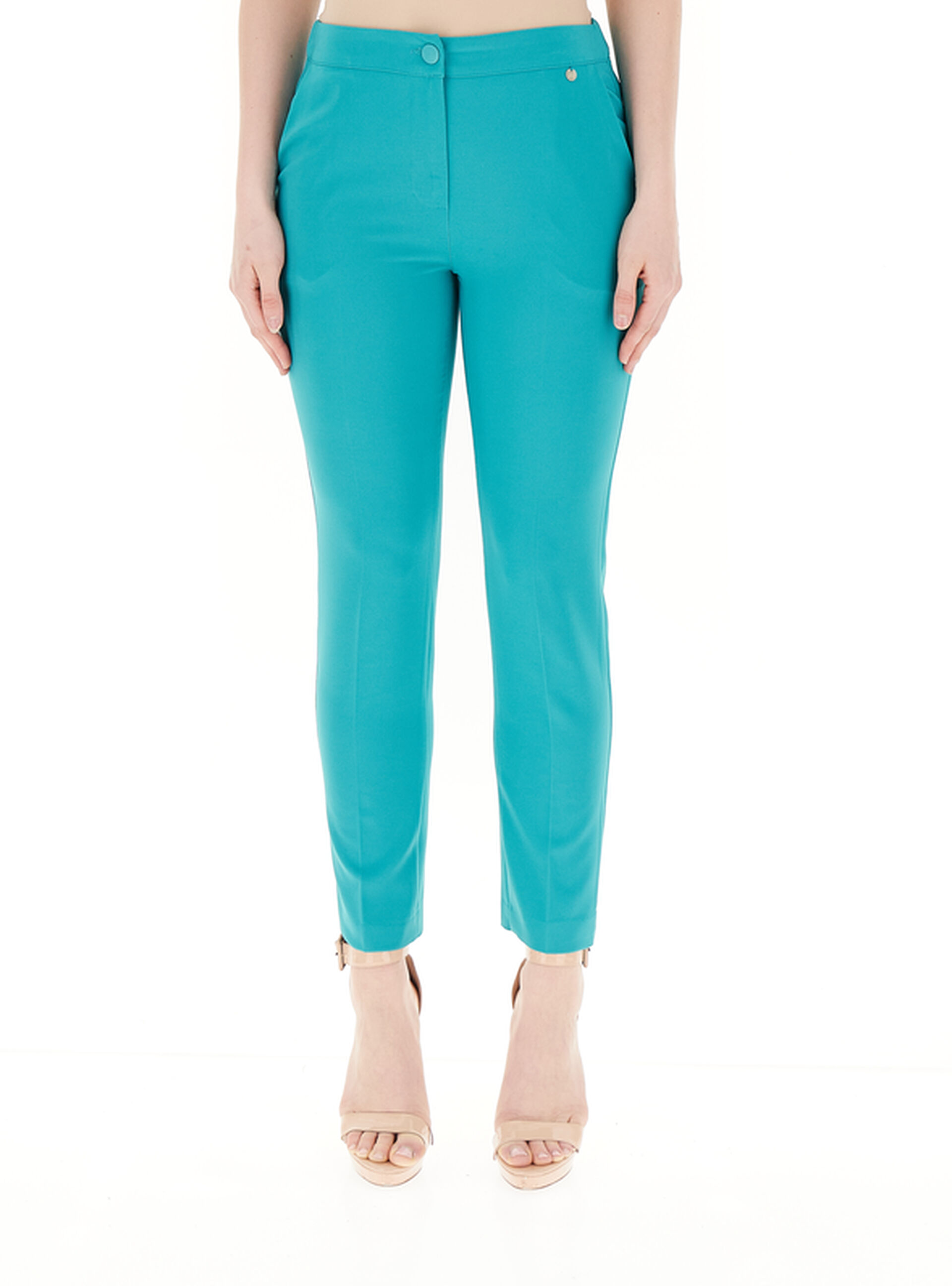 Pantalone a sigaretta VERDE