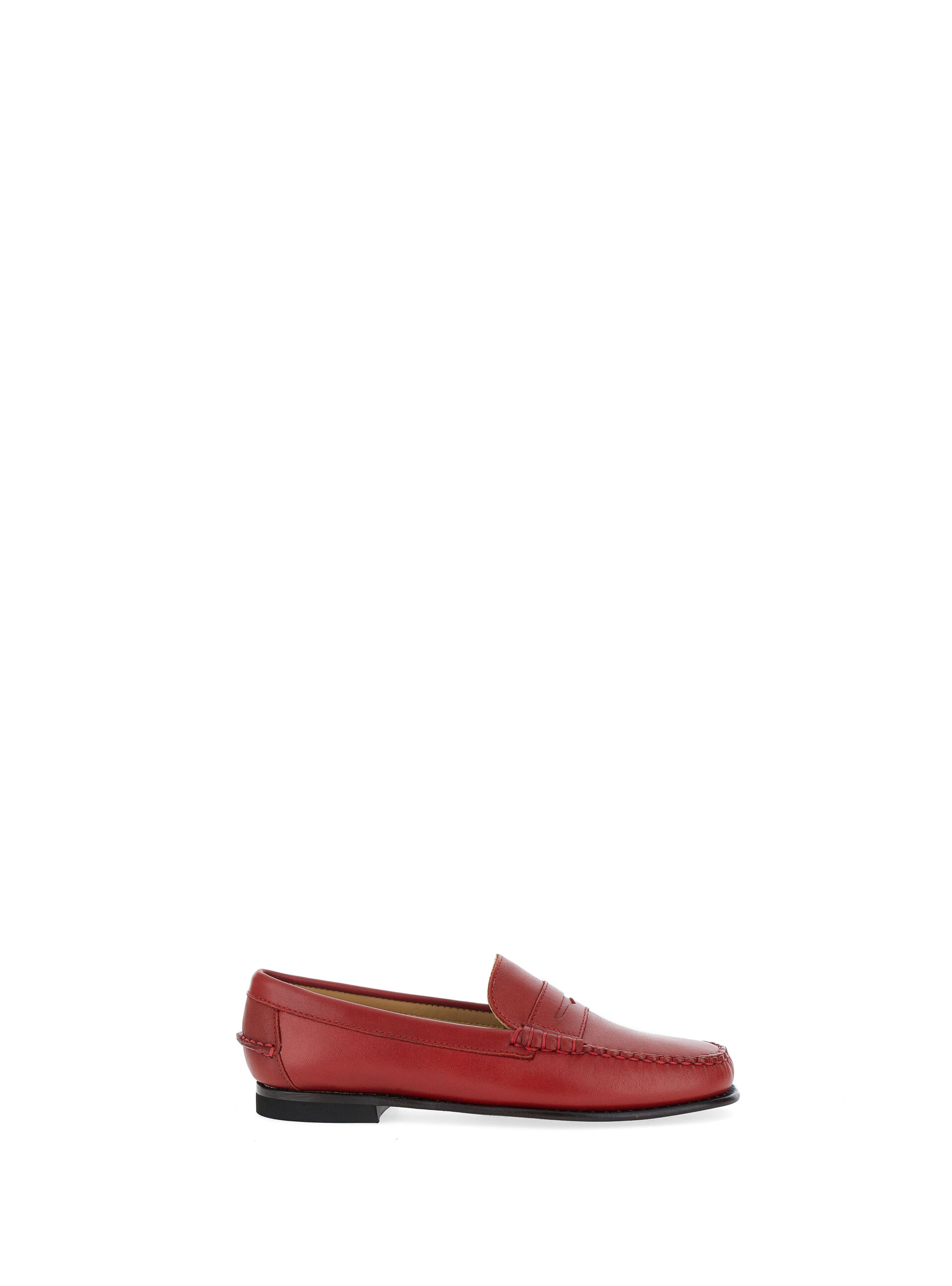 Mocassini in pelle ROSSO