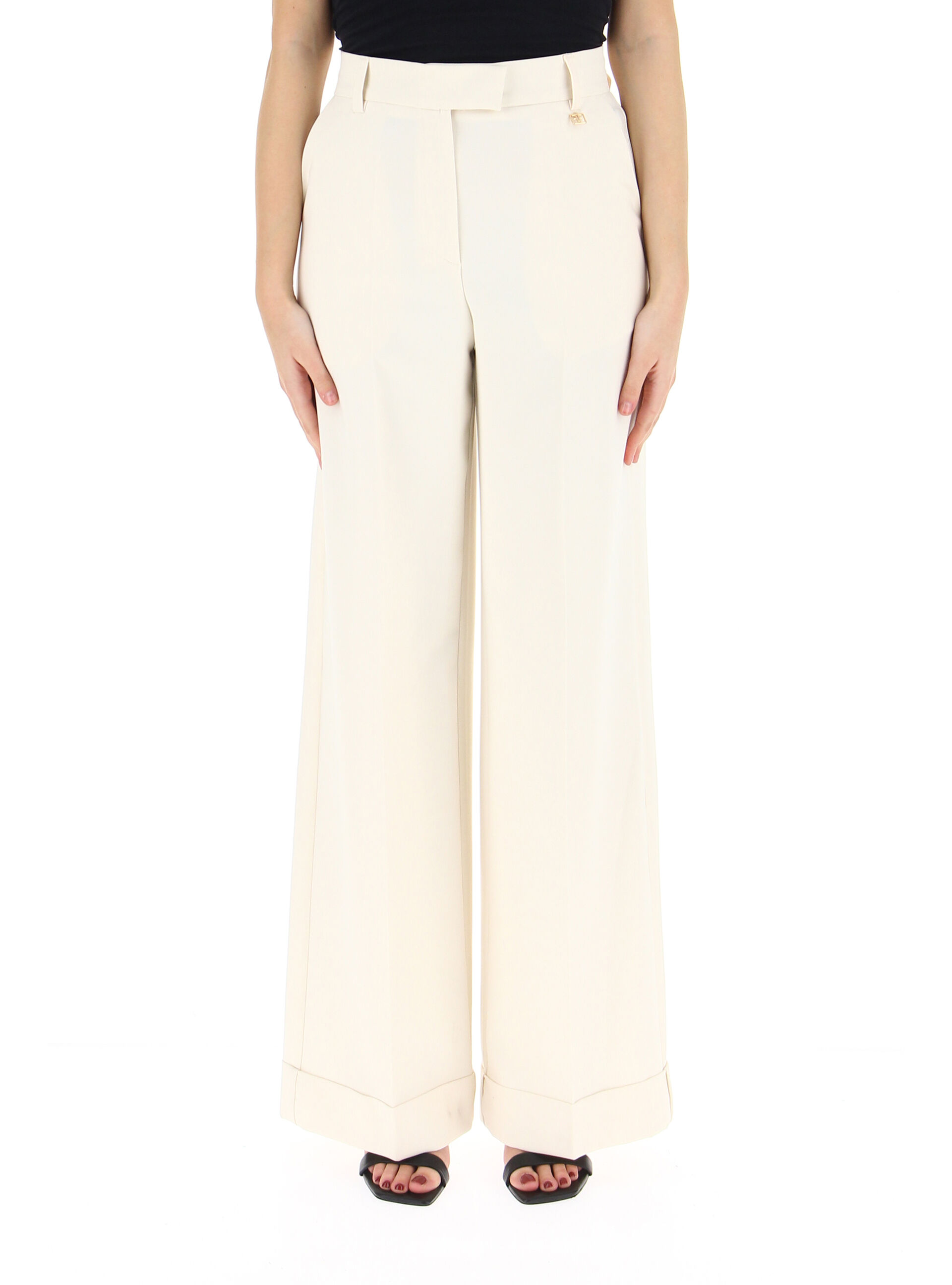 Pantalone gamba ampia BIANCO