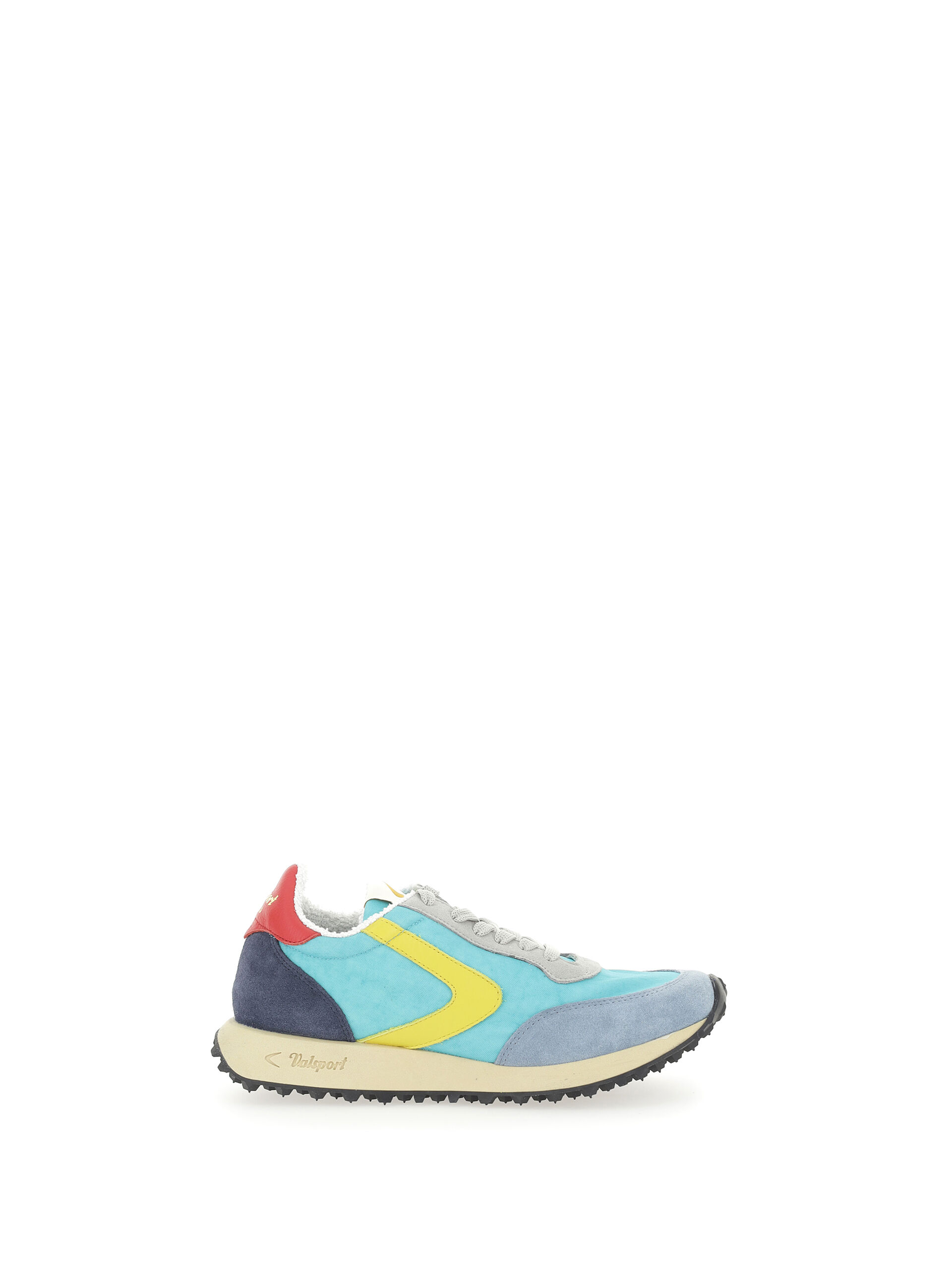 Sneakers inserti pelle AZZURRO