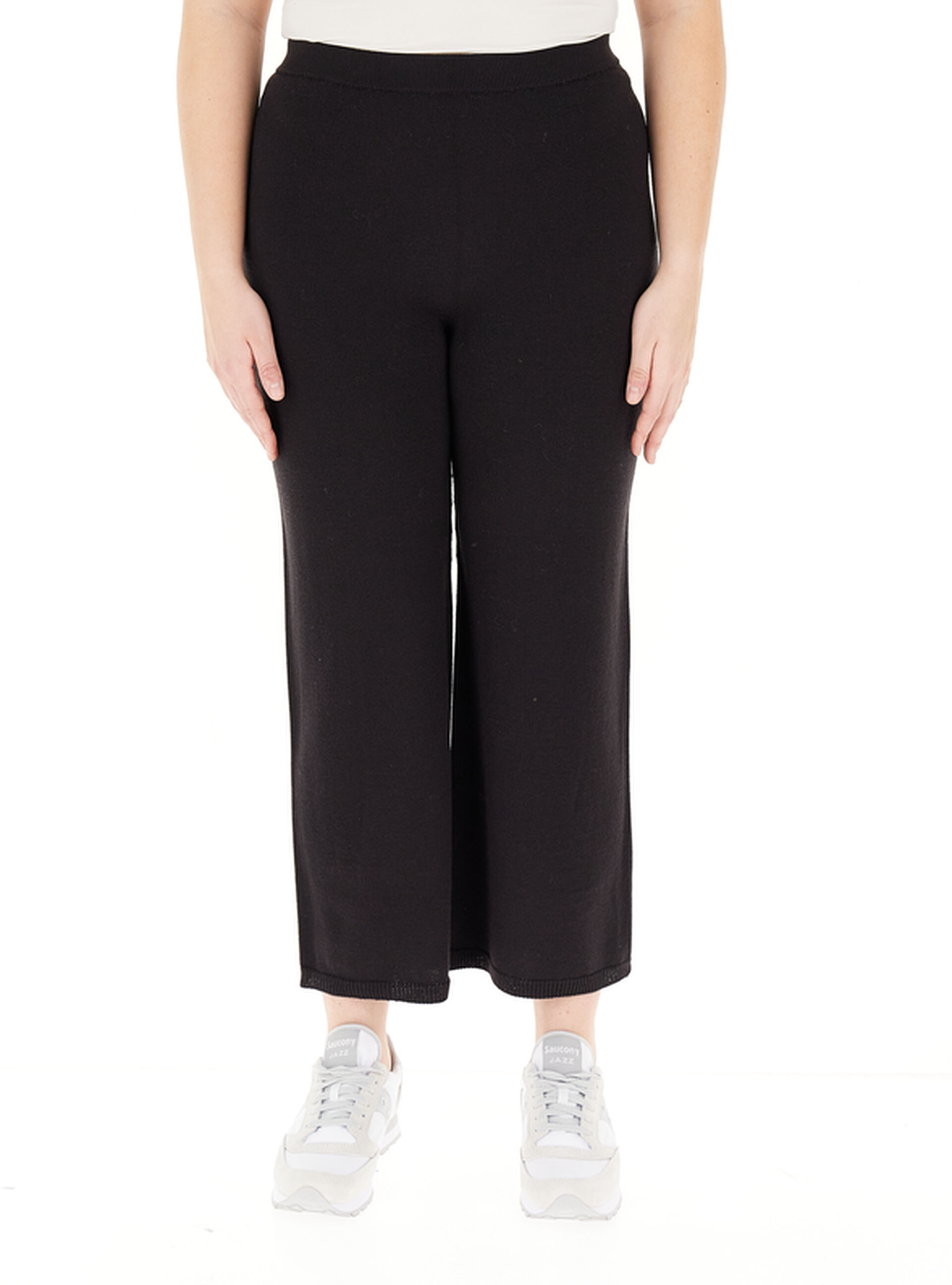 Pantalone misto lana NERO