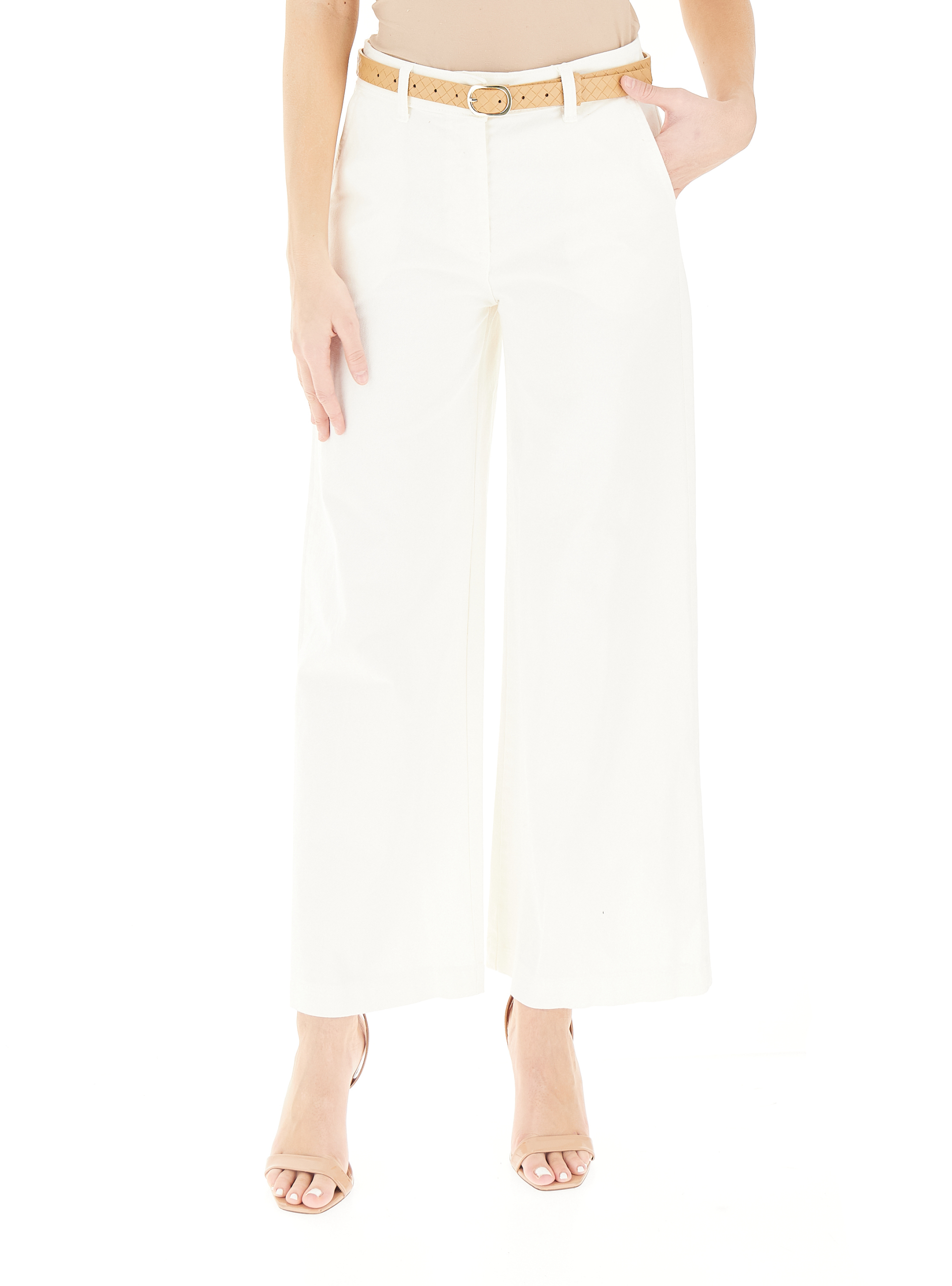 KOCCA Pantalone wide leg PANNA
