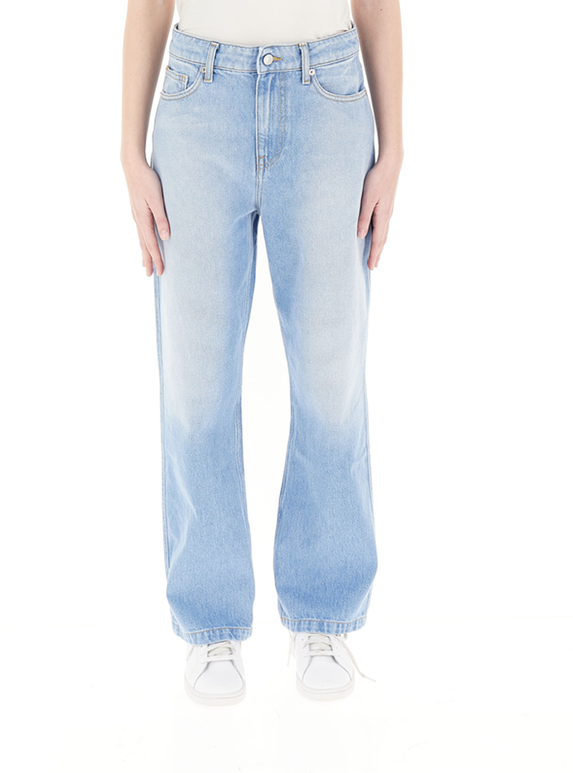Jeans wide leg AZZURRO CHIARO L