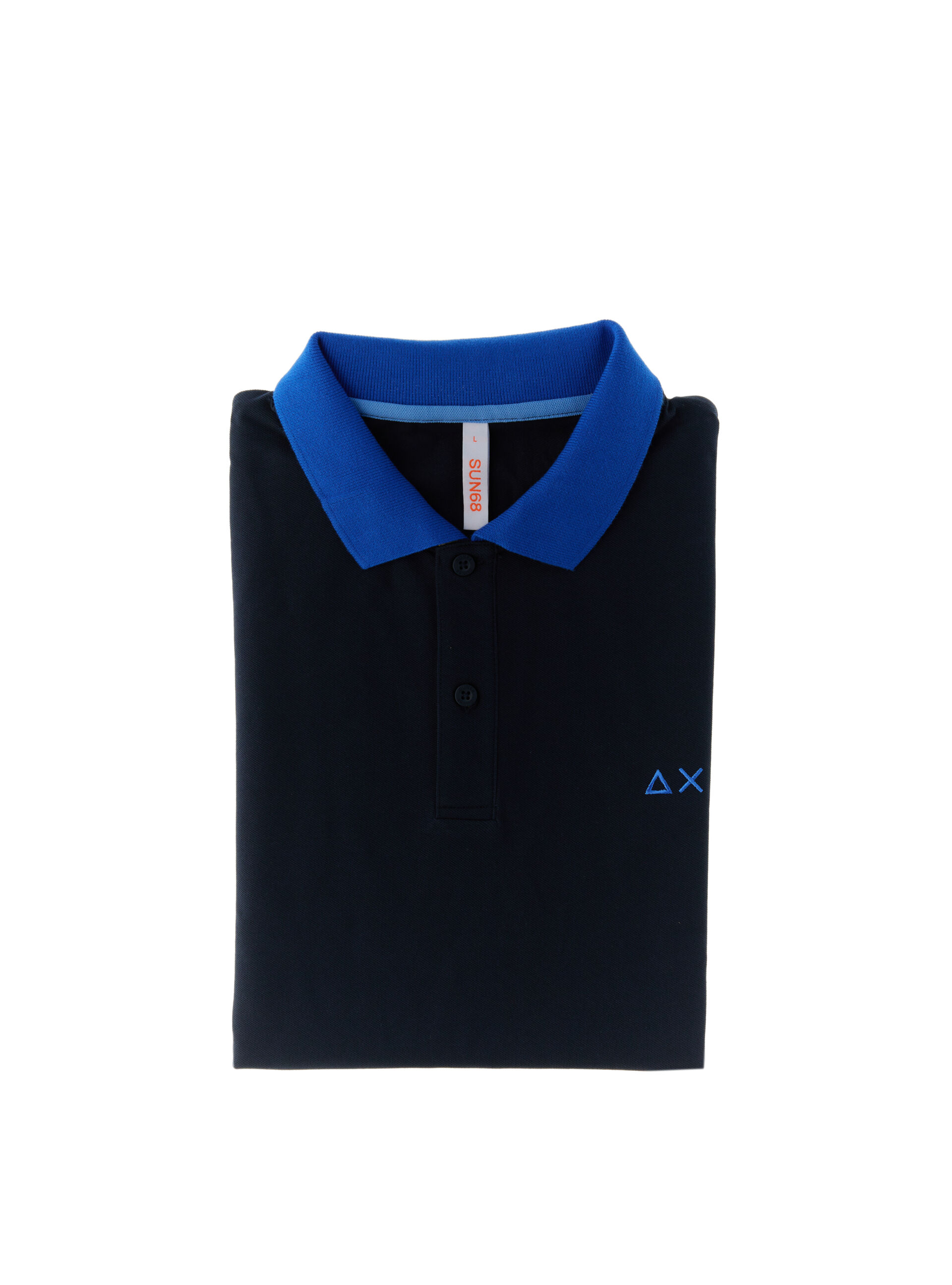 SUN68 Polo in cotone NERO S