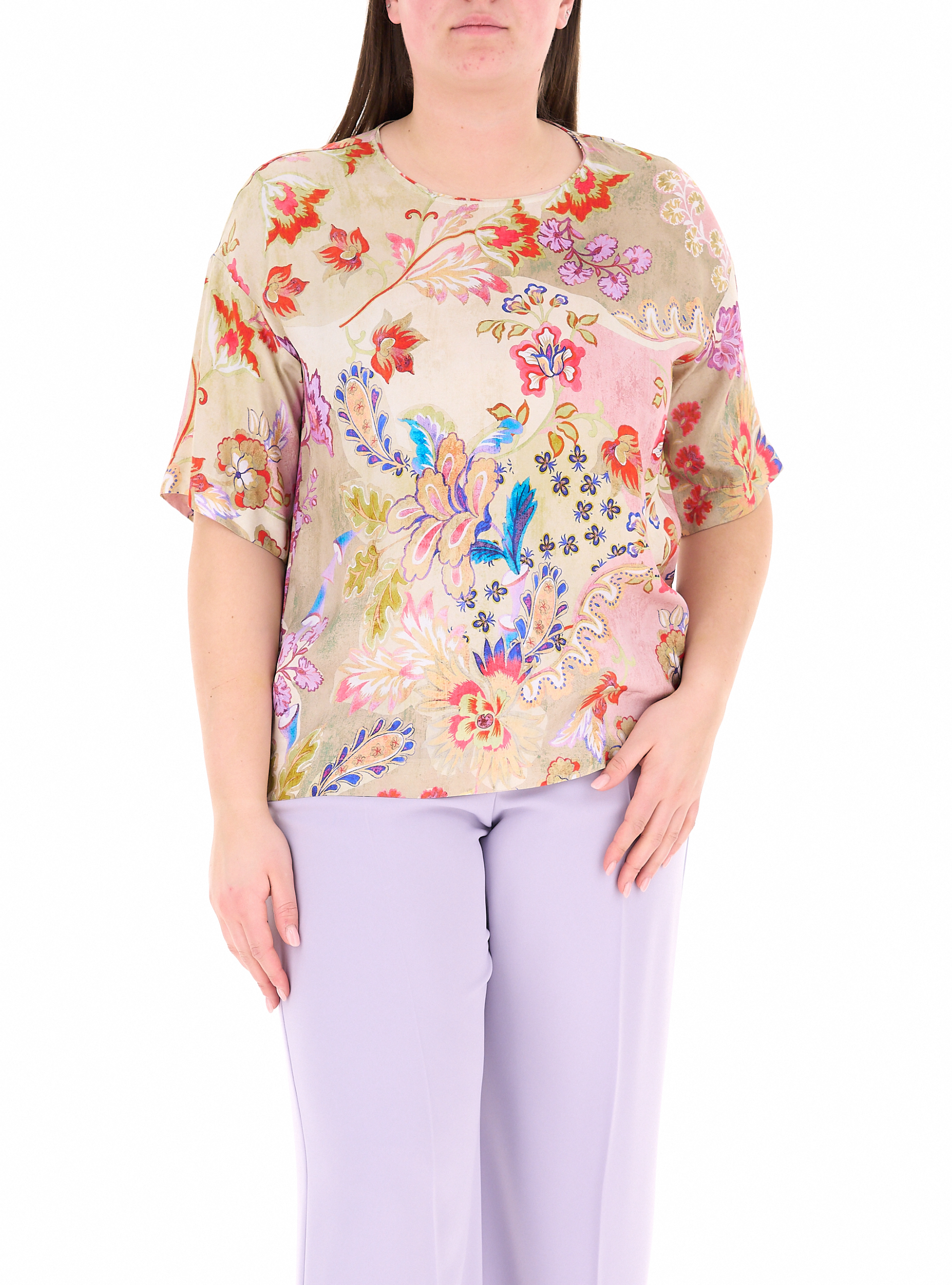 Blusa in viscosa MULTICOLOR S