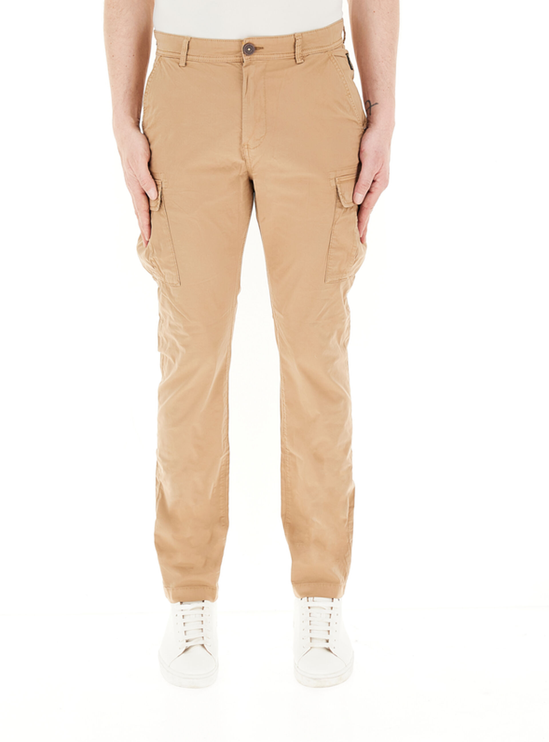 Pantalone cargo cotone CAMMELLO