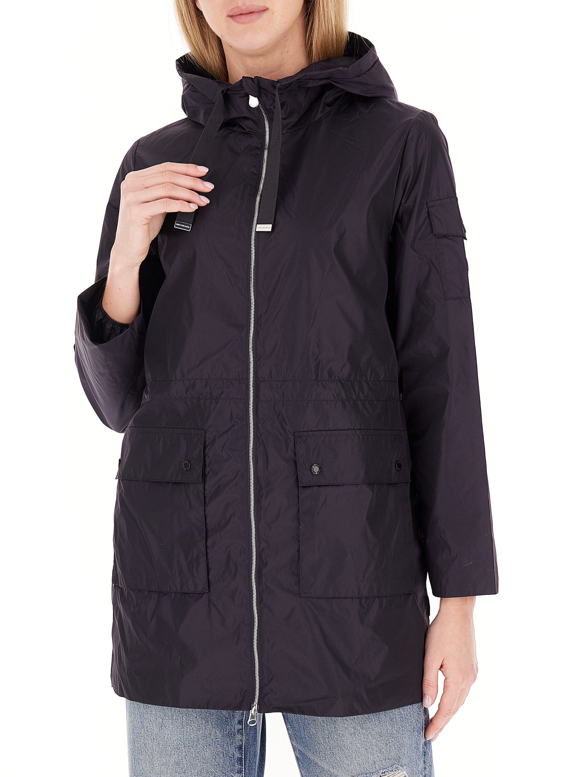 Impermeabile con cappuccio BLU NOTTE