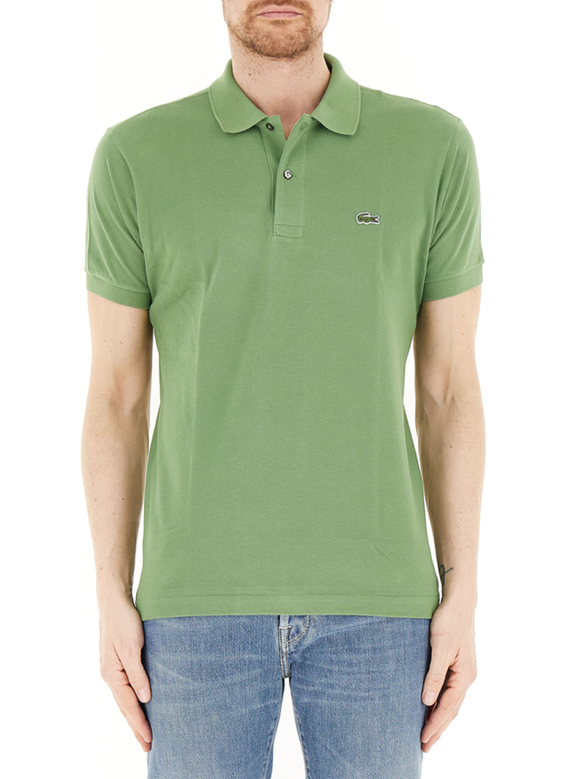 Lacoste Polo in cotone VERDE 7