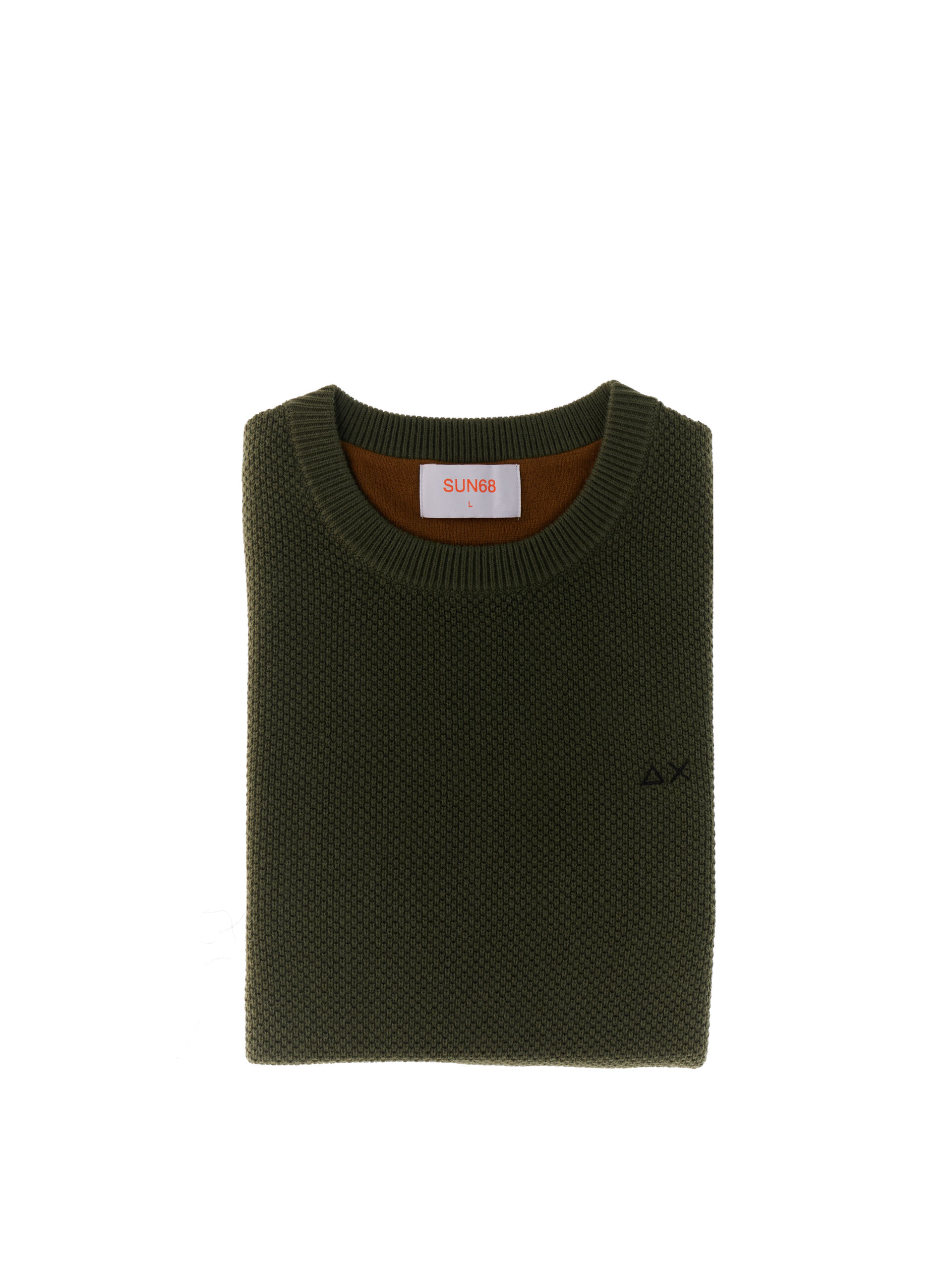 Maglione misto lana VERDE OLIVA S