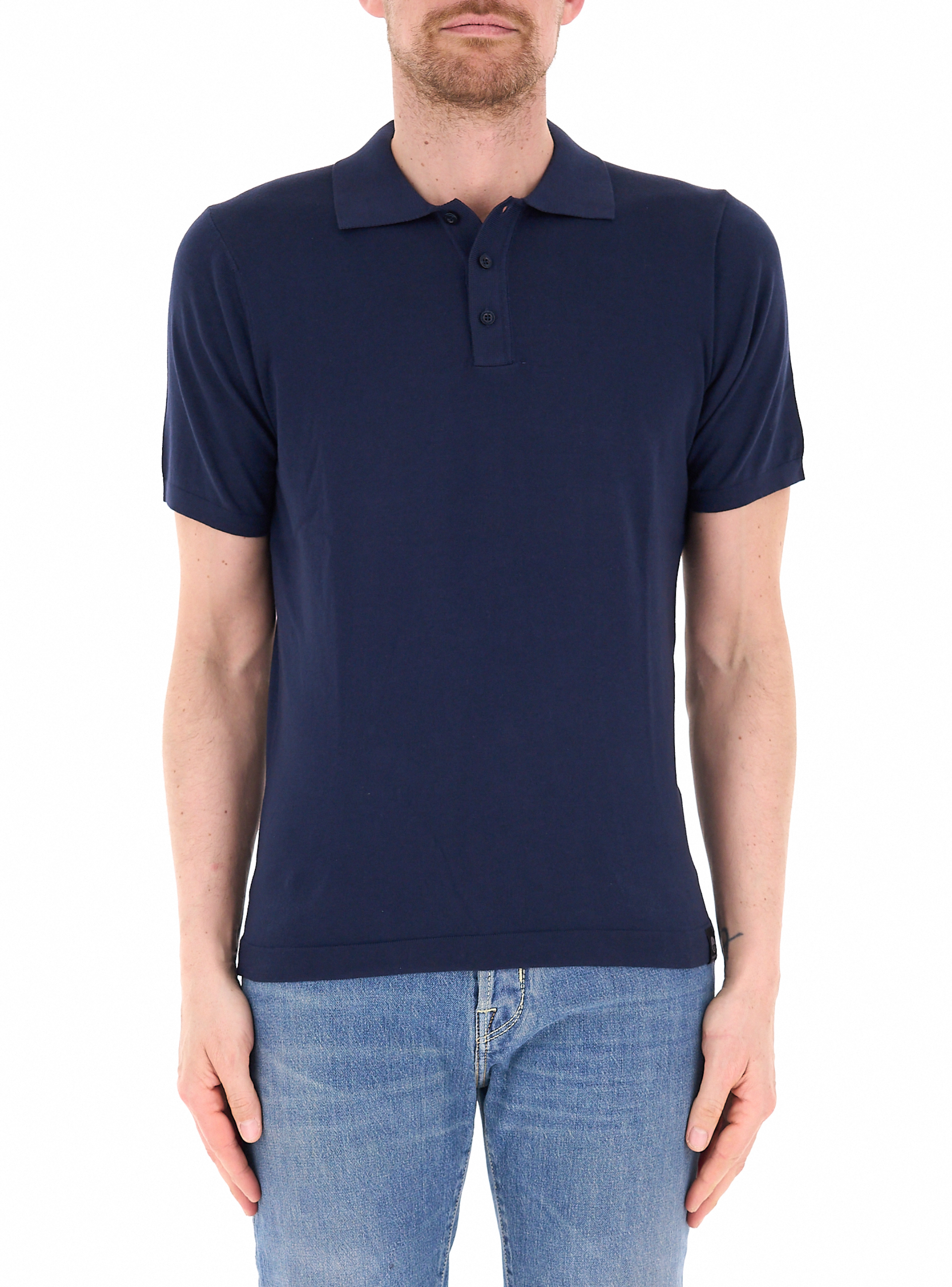 Polo in cotone BLU NAVY