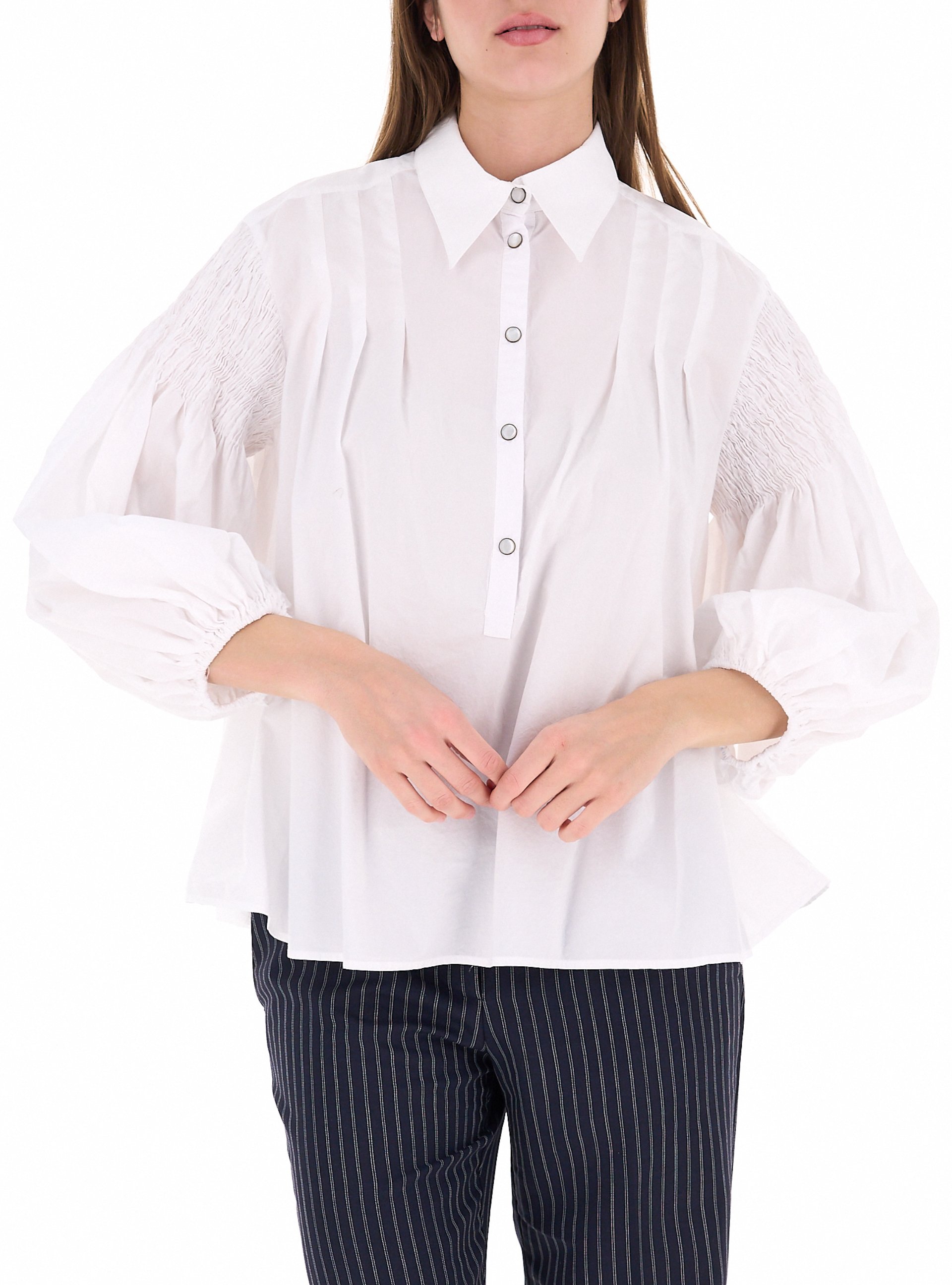 Pinko Blusa in cotone PANNA