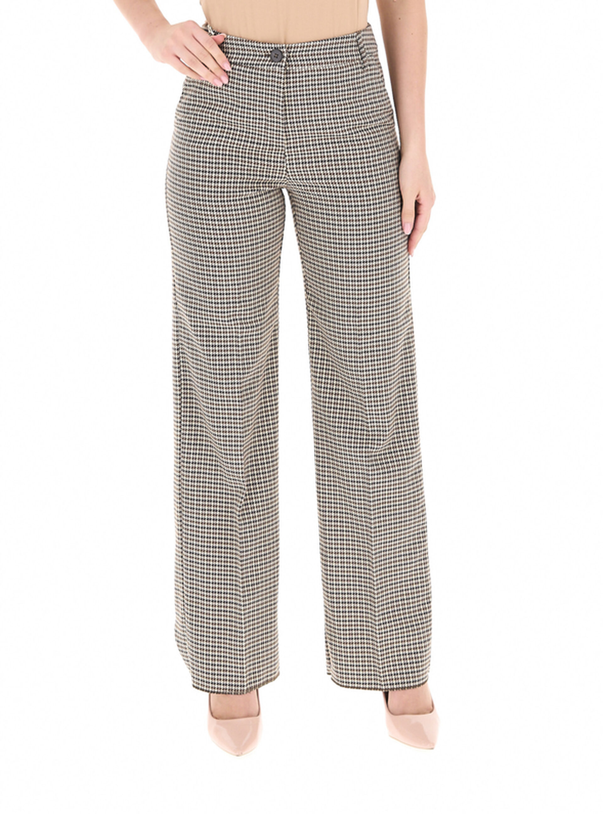 Pantalone wide leg MARRONE 40