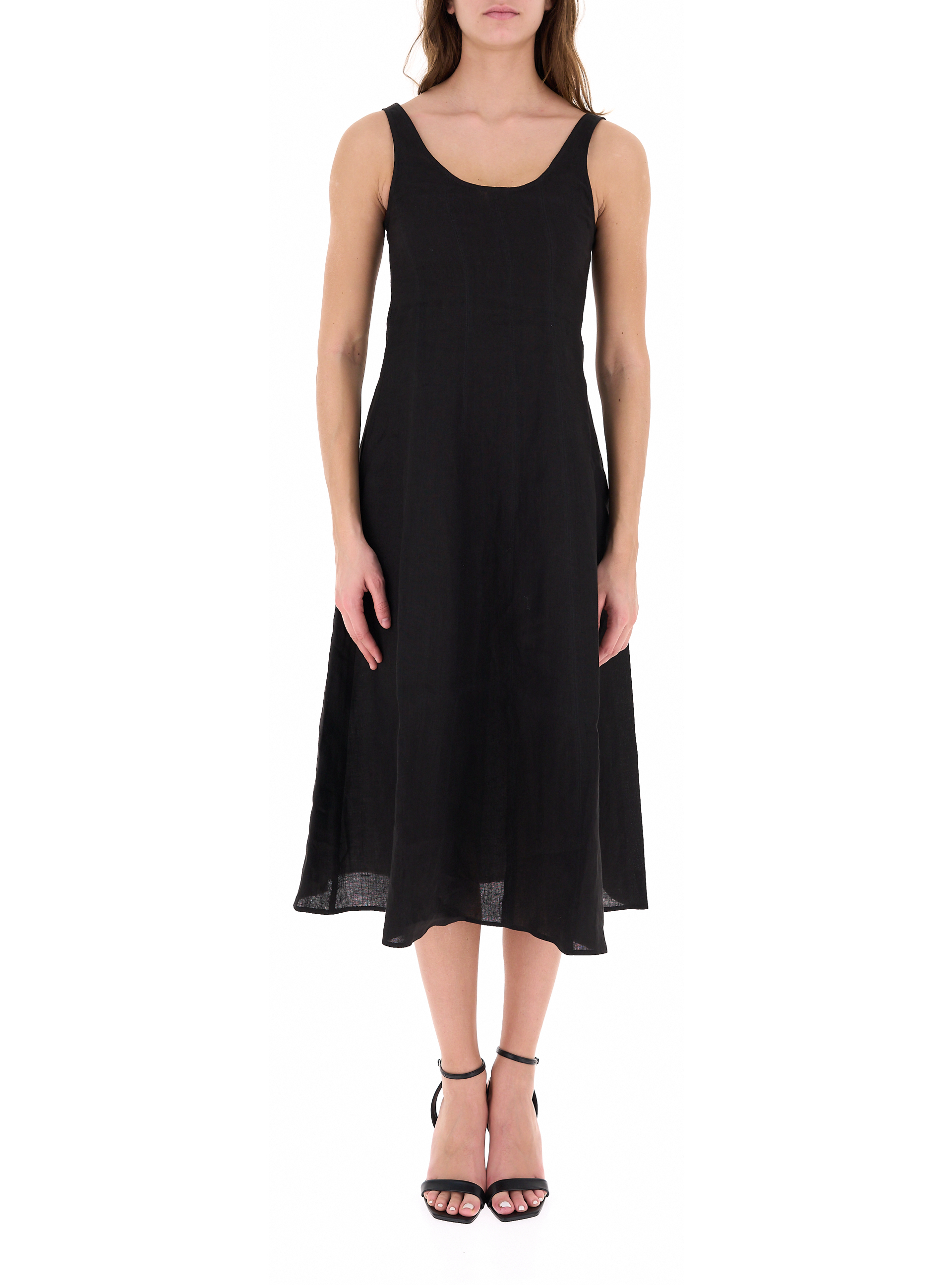 EMME MARELLA Abito in lino NERO 46