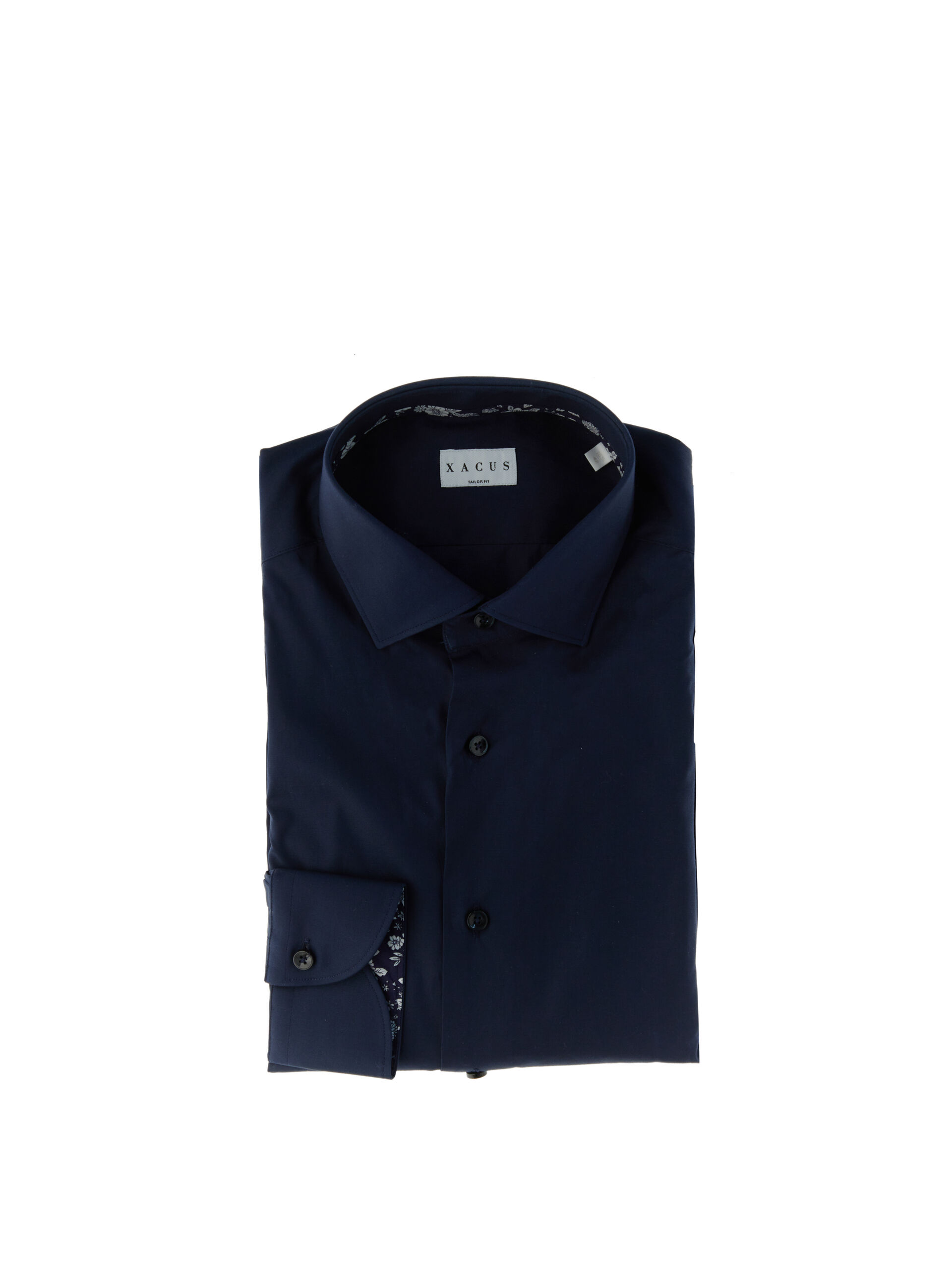 Camicia collo italiano BLU SCURO