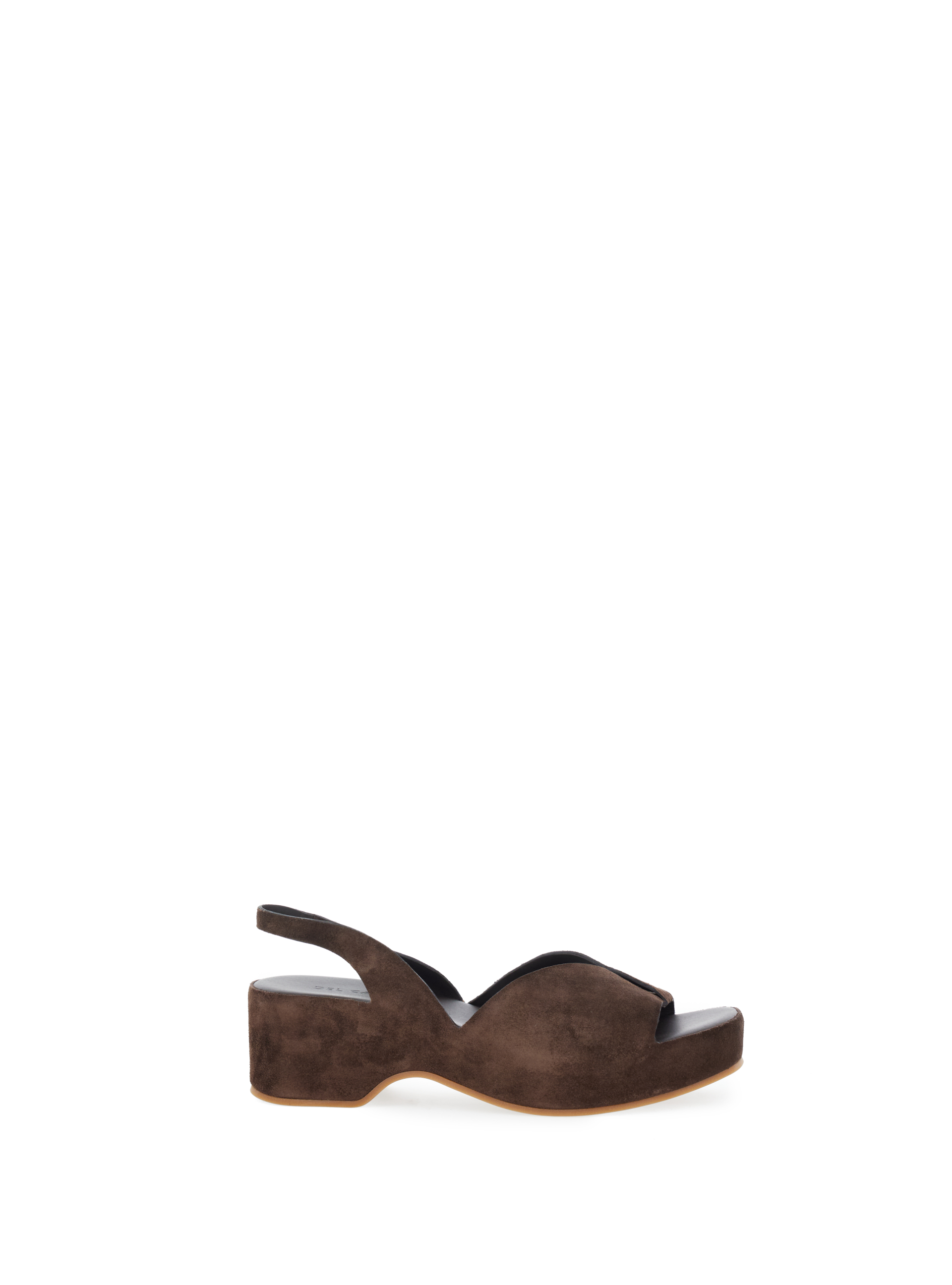 Sandali con zeppa MARRONE 41