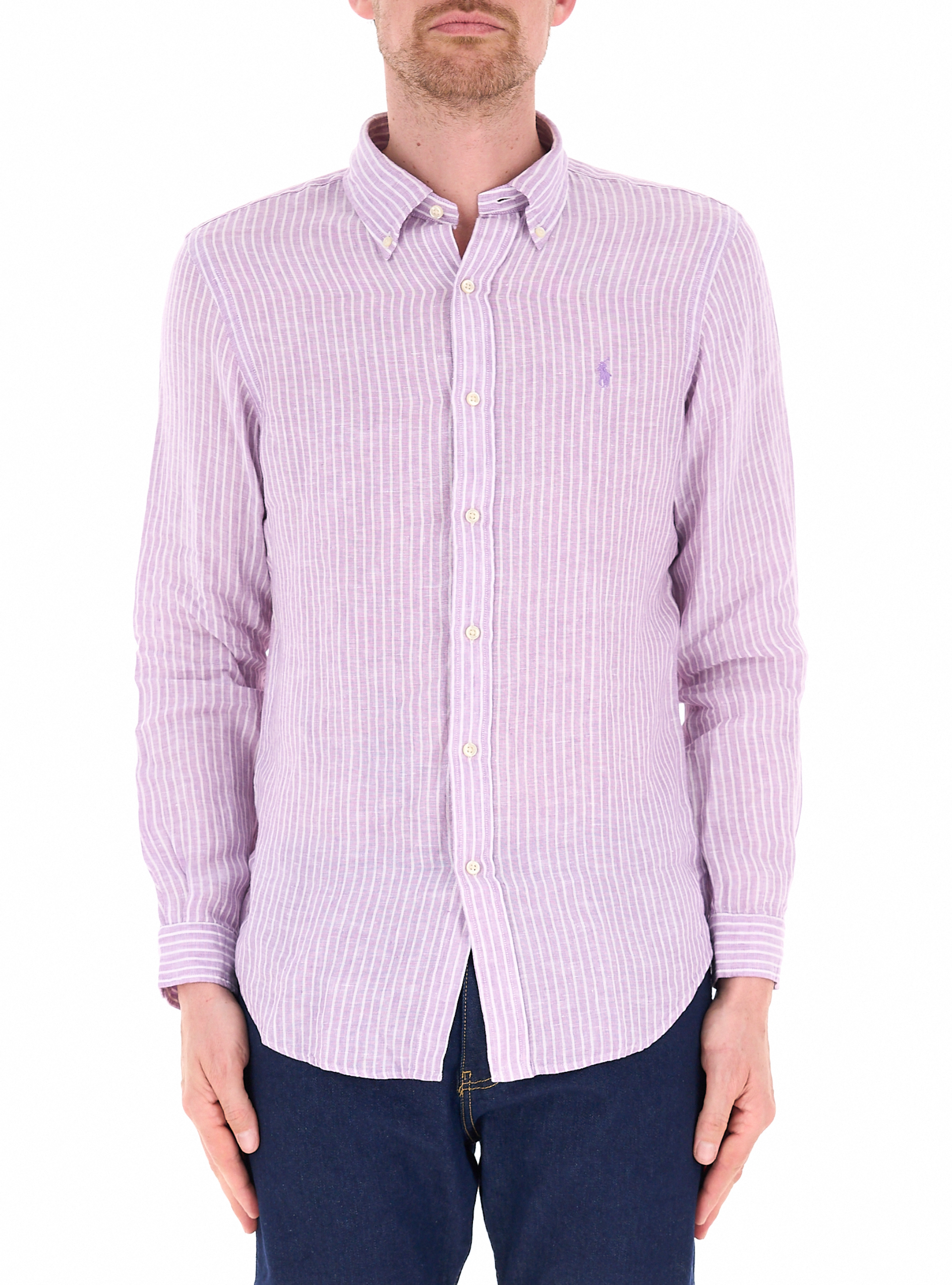 Camicia in lino POLO LILLA