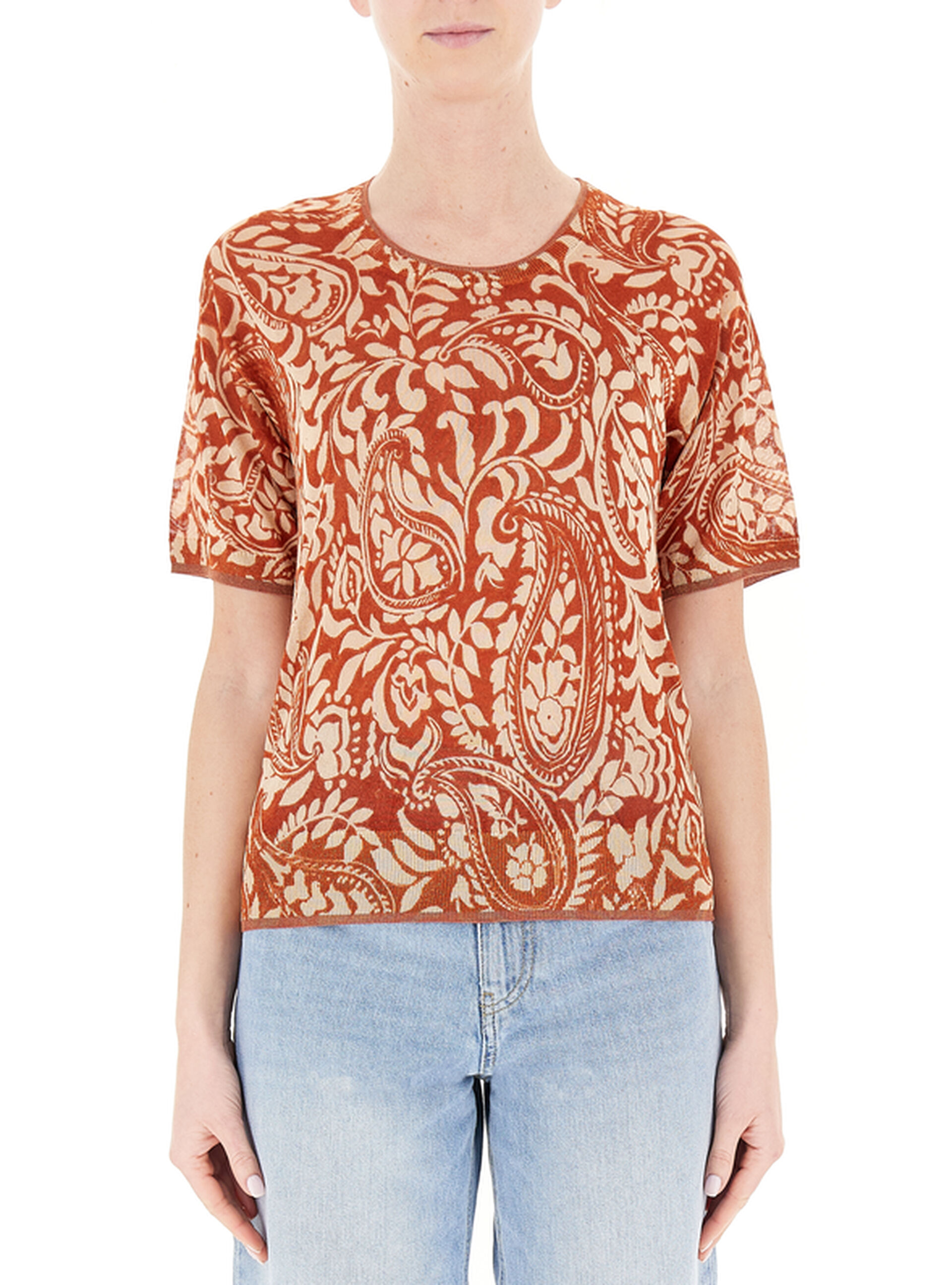 Maglia maniche corte LIU JEANS ARANCIO INTENSO