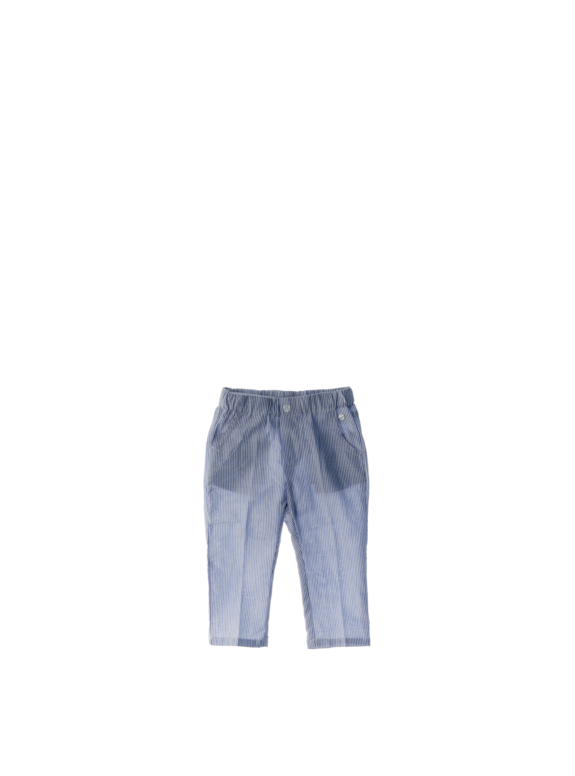 Pantalone vita elasticizzata AZZURRO OXFORD 2A