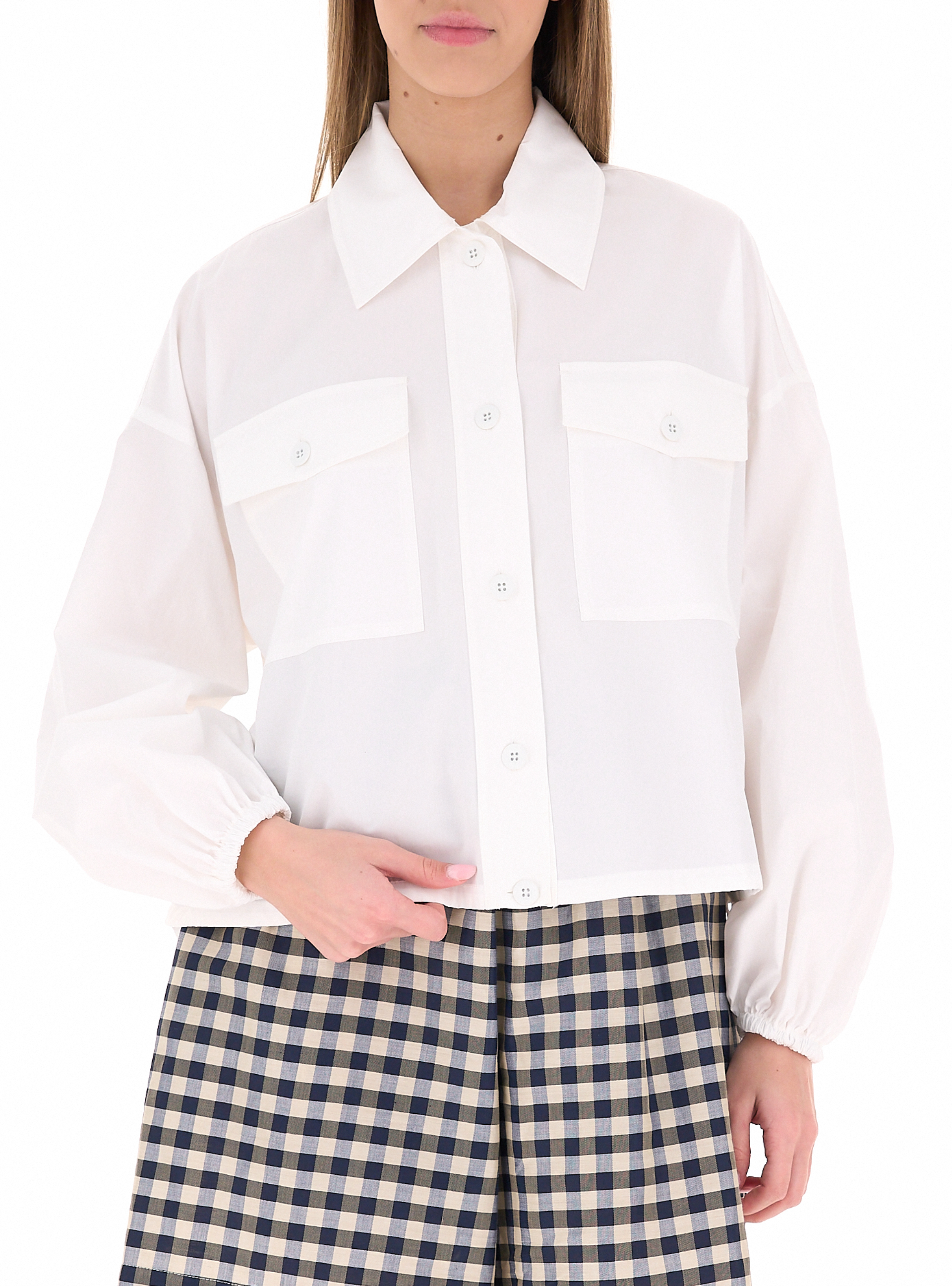 Camicia in cotone PANNA