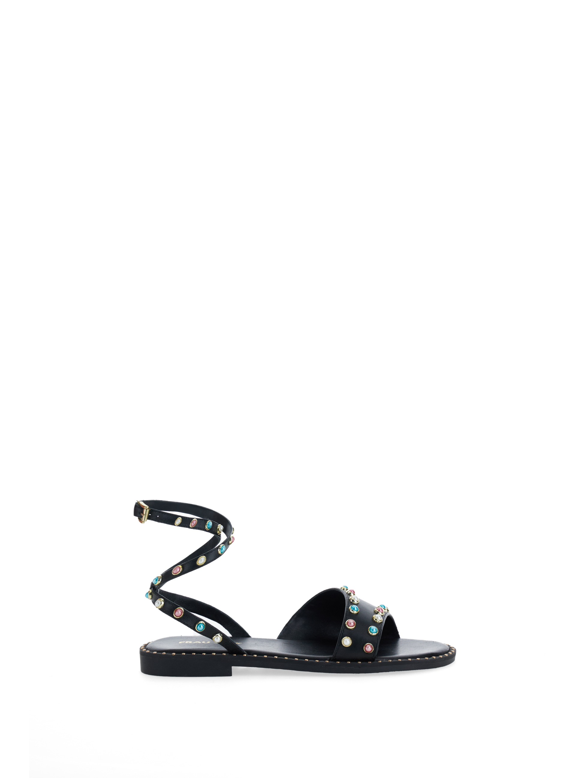 FRAU Sandali in pelle NERO