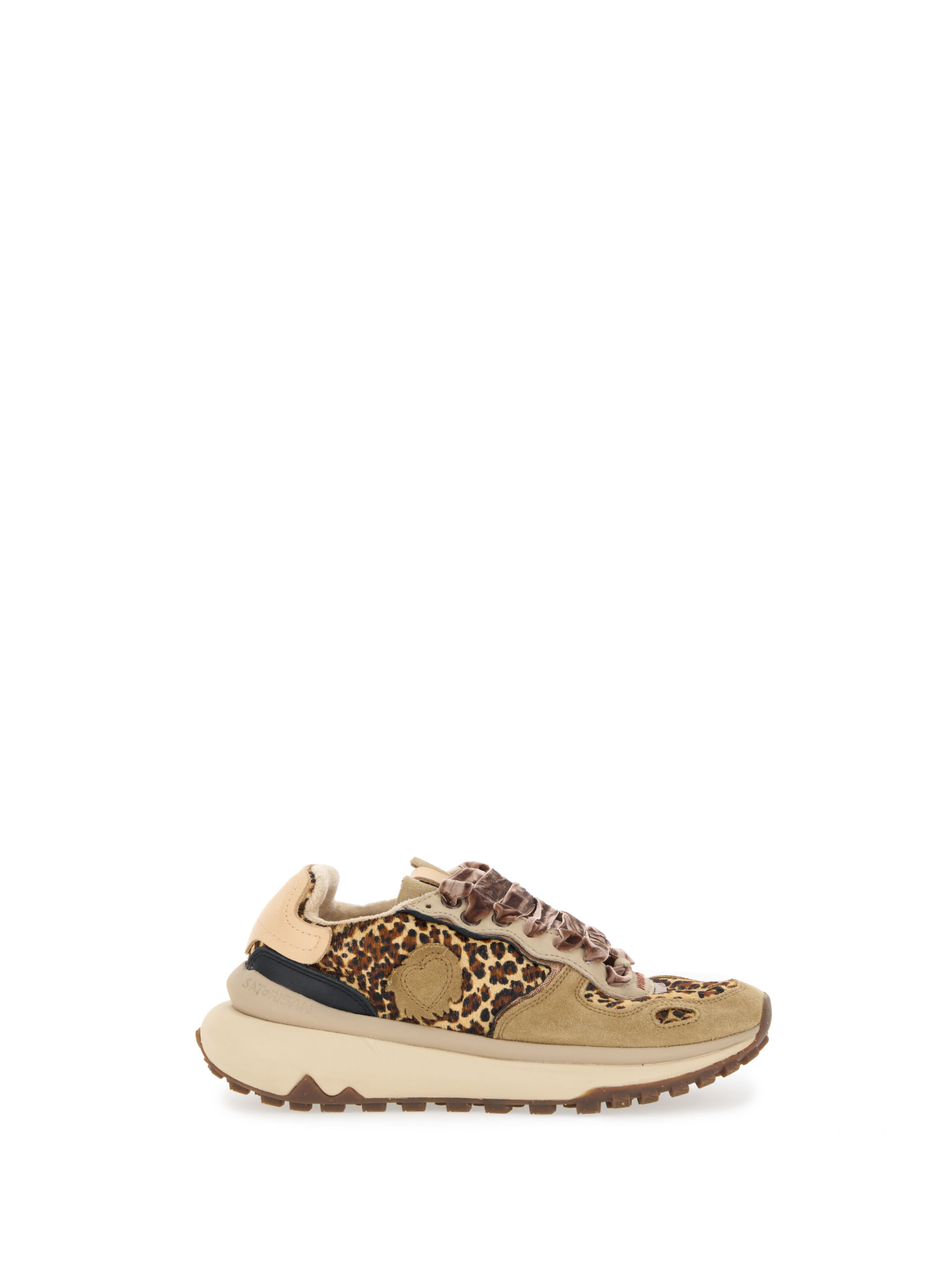 Sneakers in pelle MARRONE 41