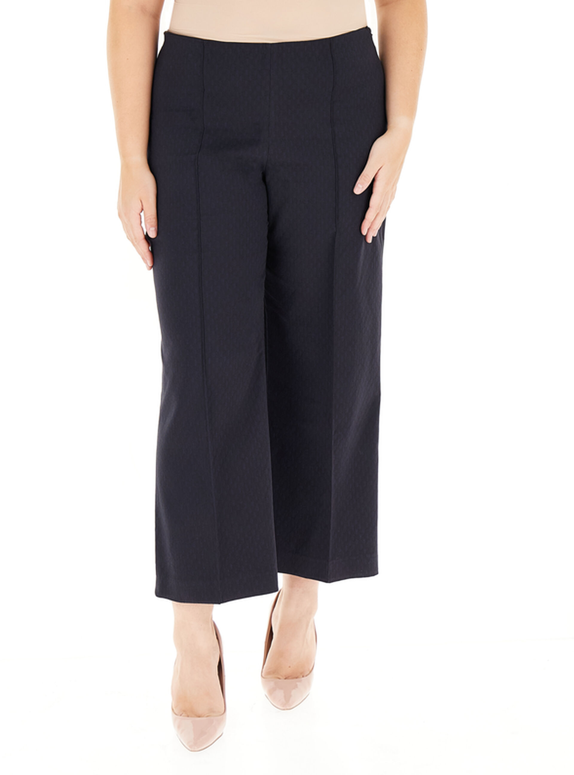 Pantalone tessuto lavorato BLU NOTTE