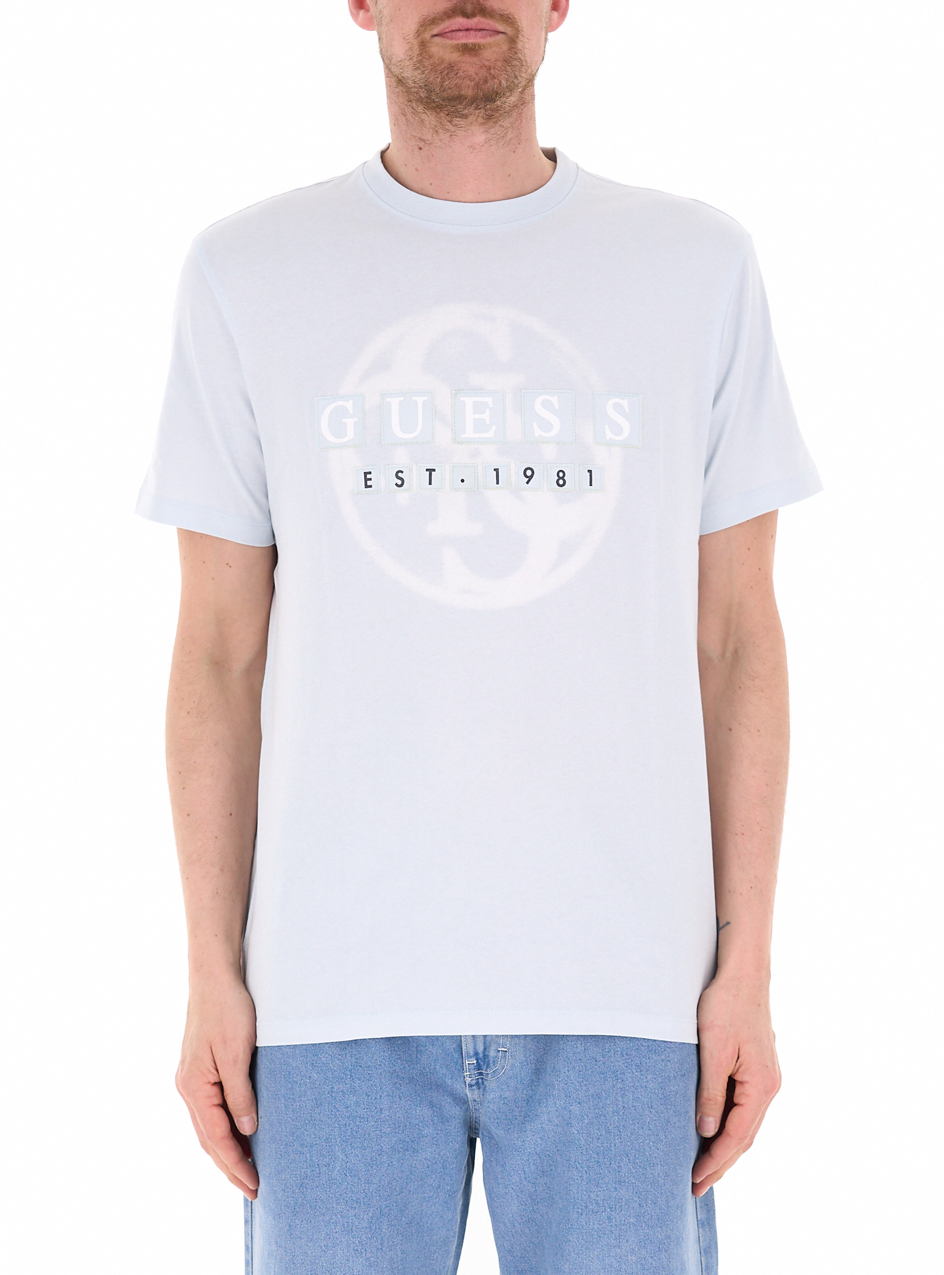 T-shirt girocollo AZZURRO CHIARO XL