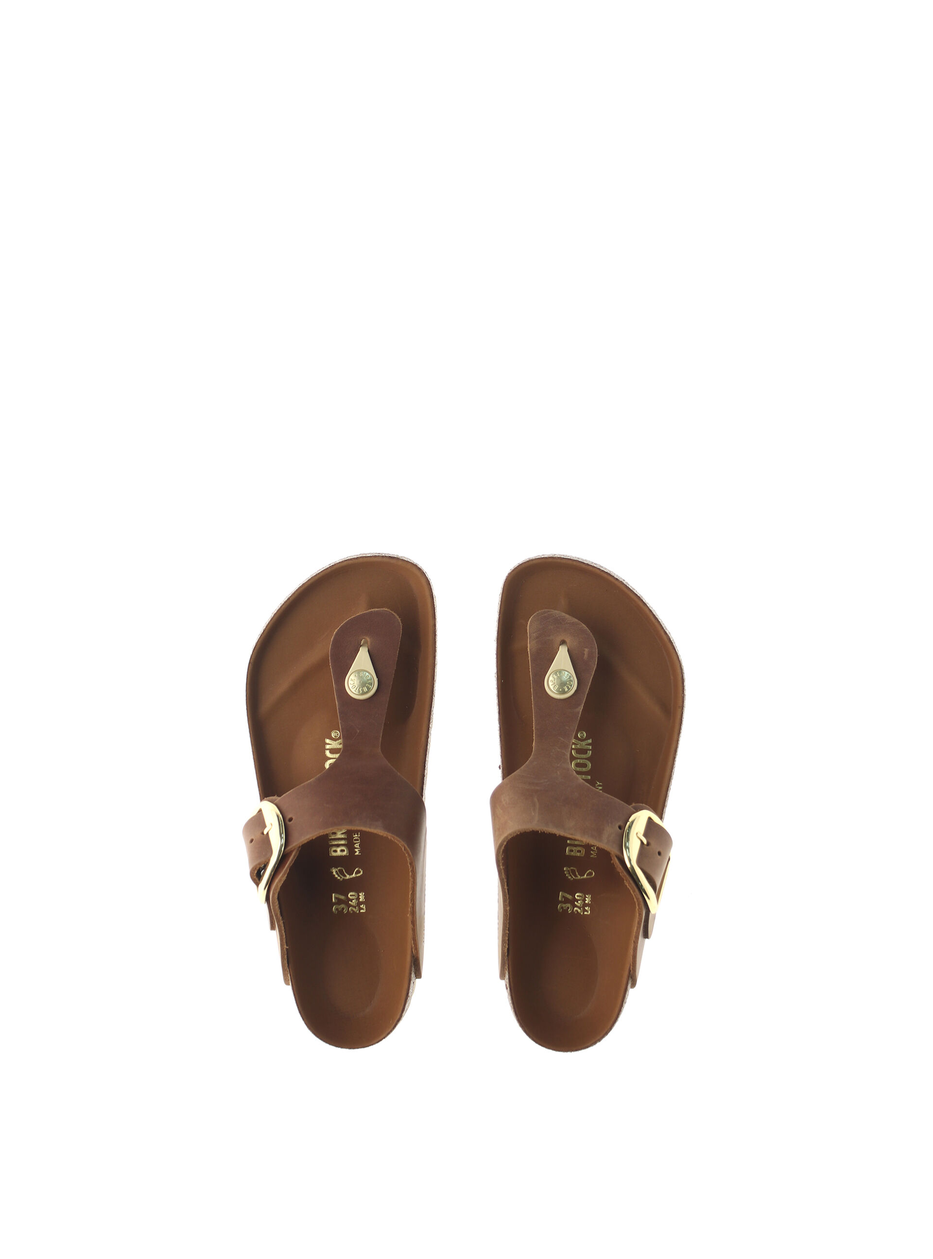 Infradito in pelle MARRONE