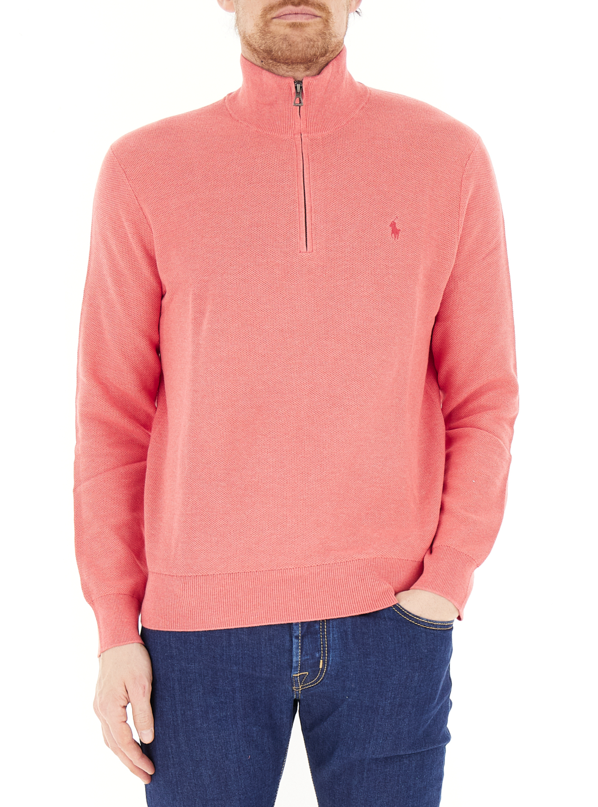 Maglione mezza zip POLO PESCA M