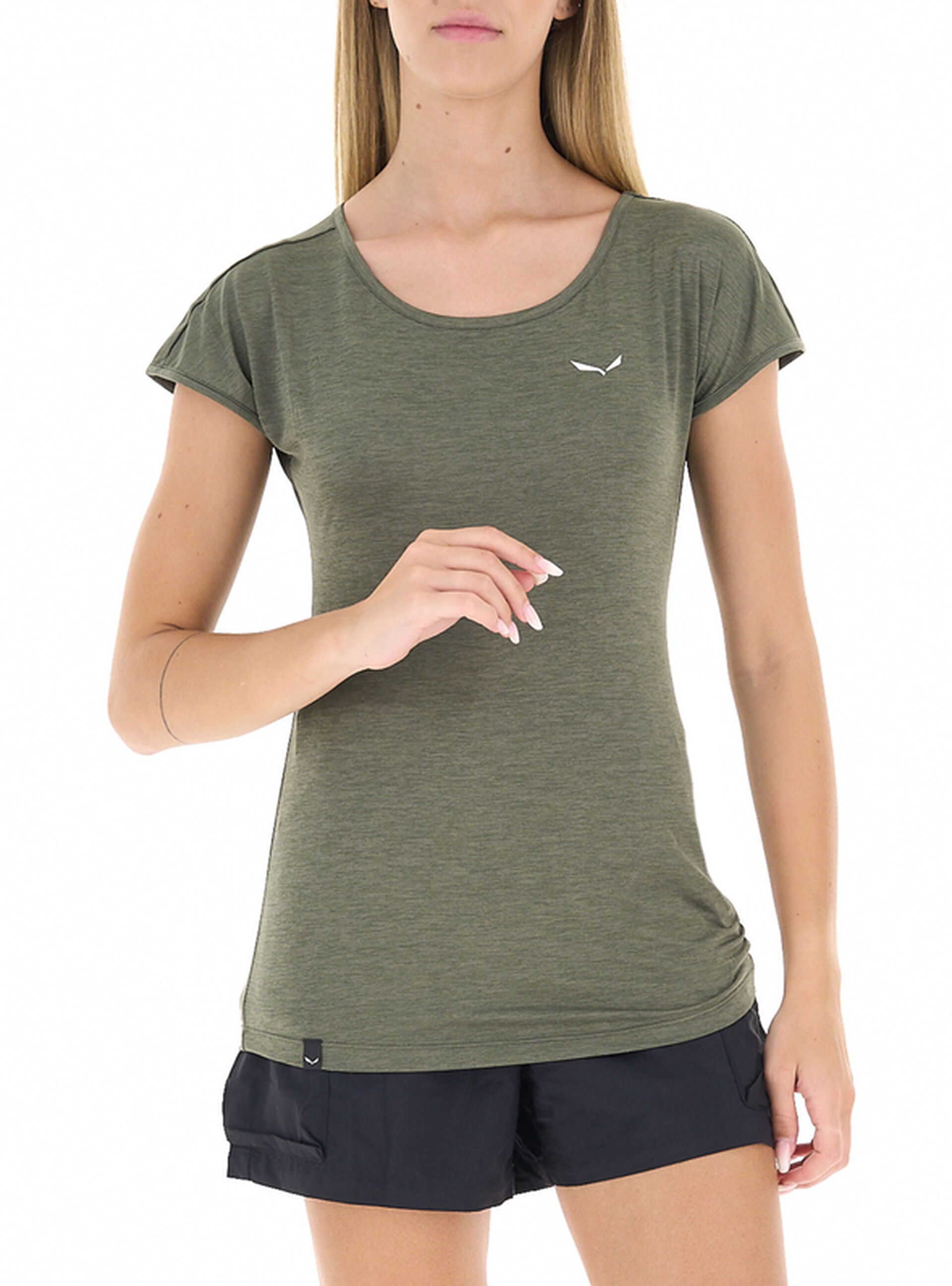 T-shirt tessuto tecnico VERDE MILITARE 46/40