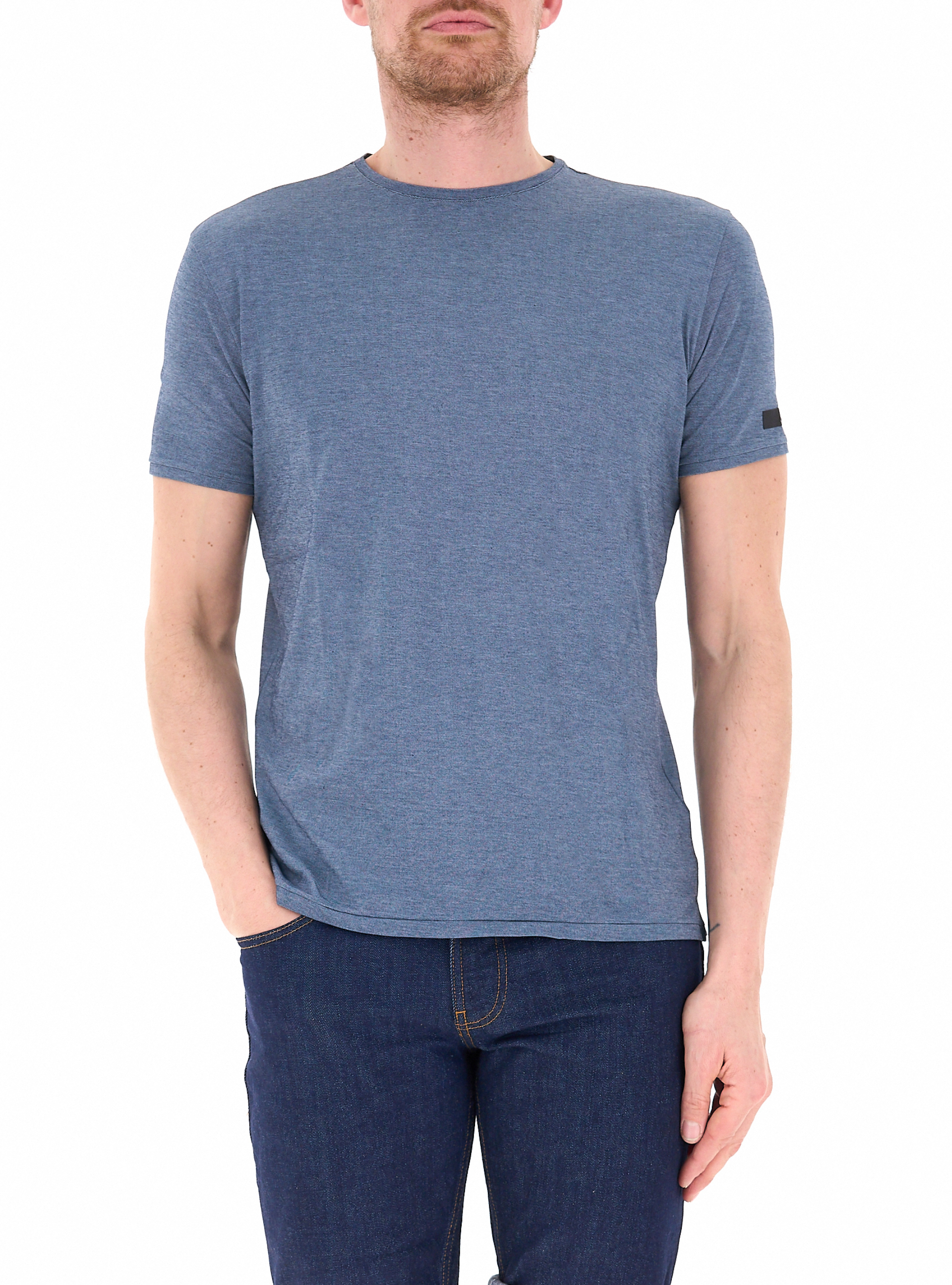T-shirt girocollo AZZURRO OXFORD 50