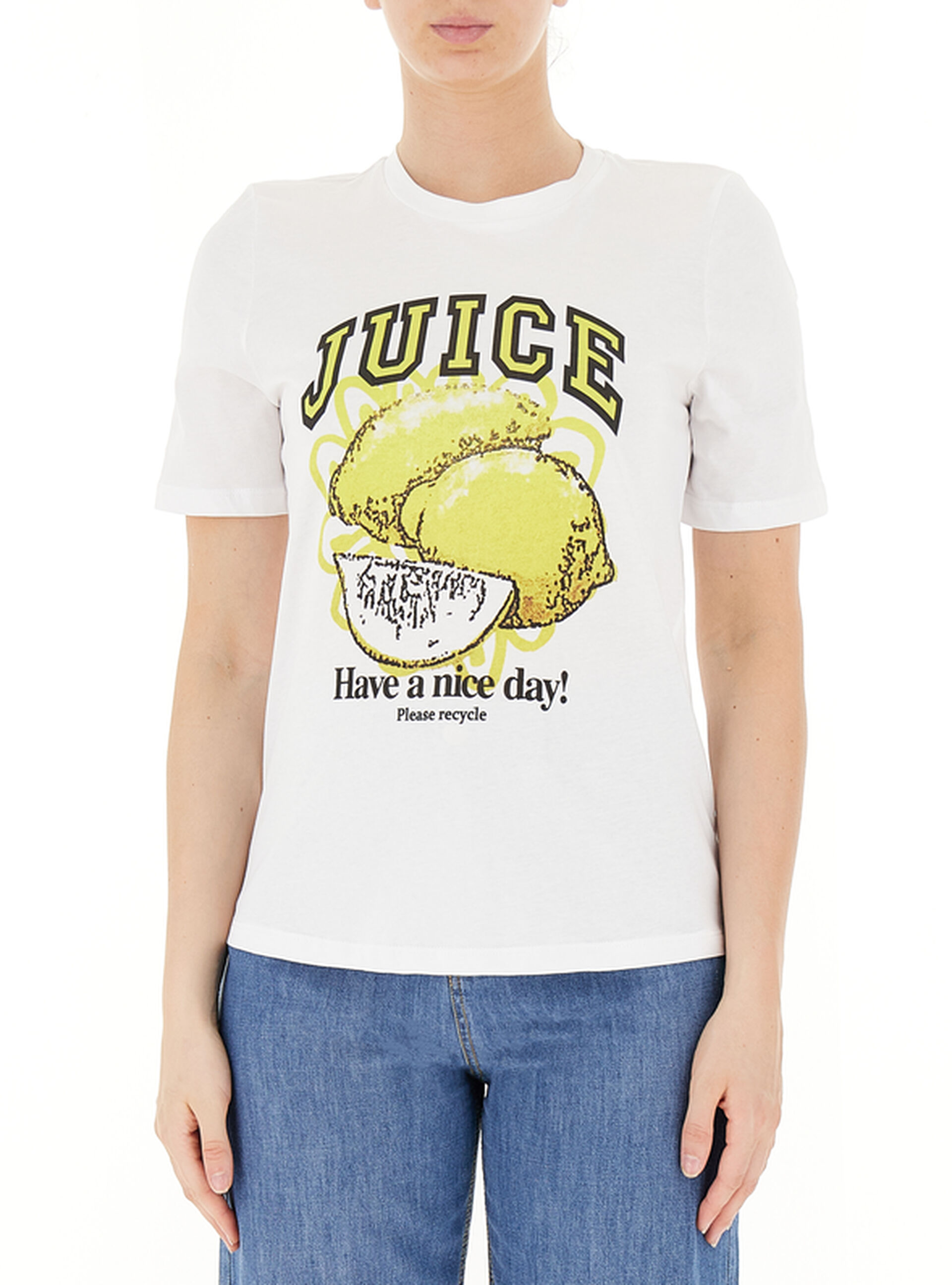 T-shirt con stampe BIANCO